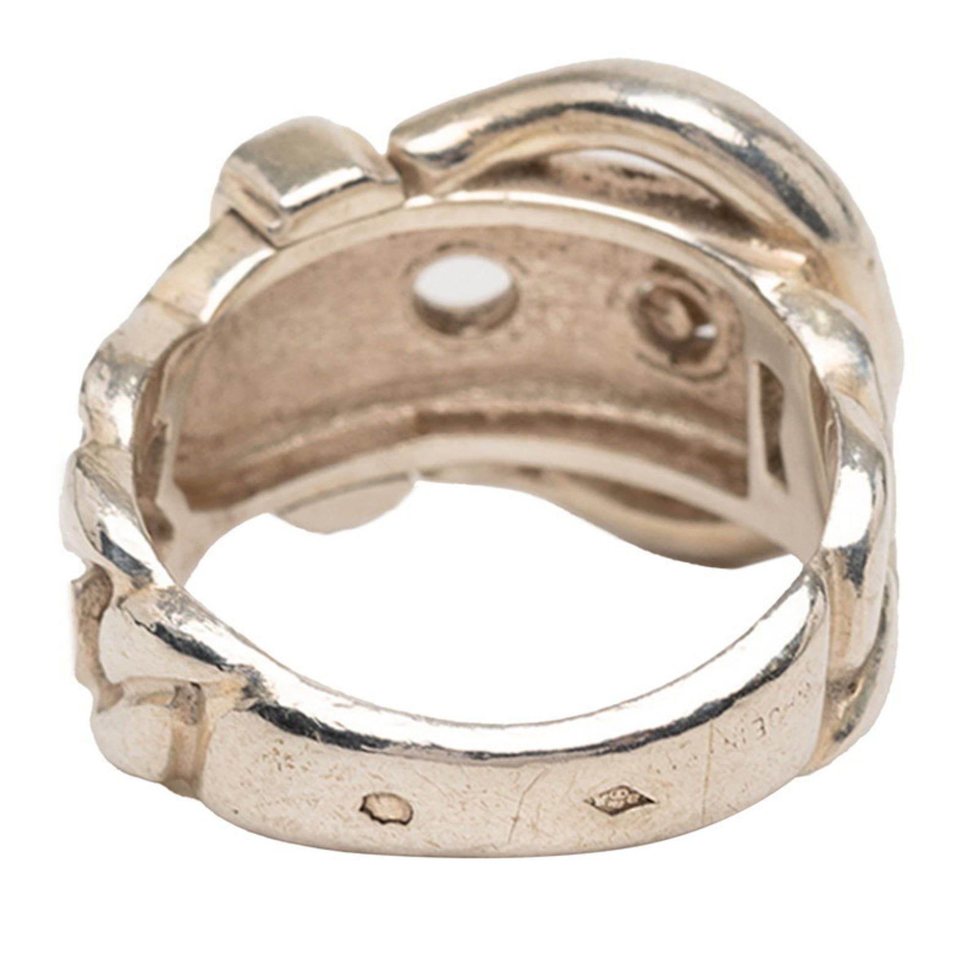 Hermes Hermès Boucle Cellier Ring, SV925 Silver, Women's, HERMES Size ONE SIZE - 3 Thumbnail