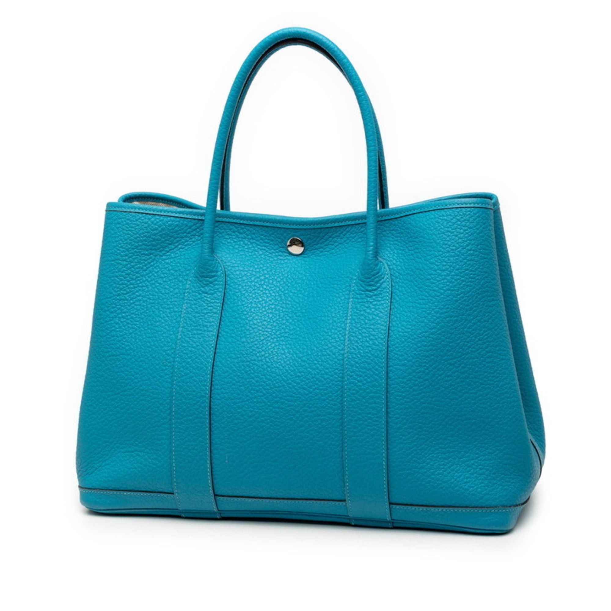 Hermes Hermès Garden Party PM Handbag Tote Bag Blue Cobalt Silver Hardware Negonda Women's HERMES Size ONE SIZE - 2 Thumbnail