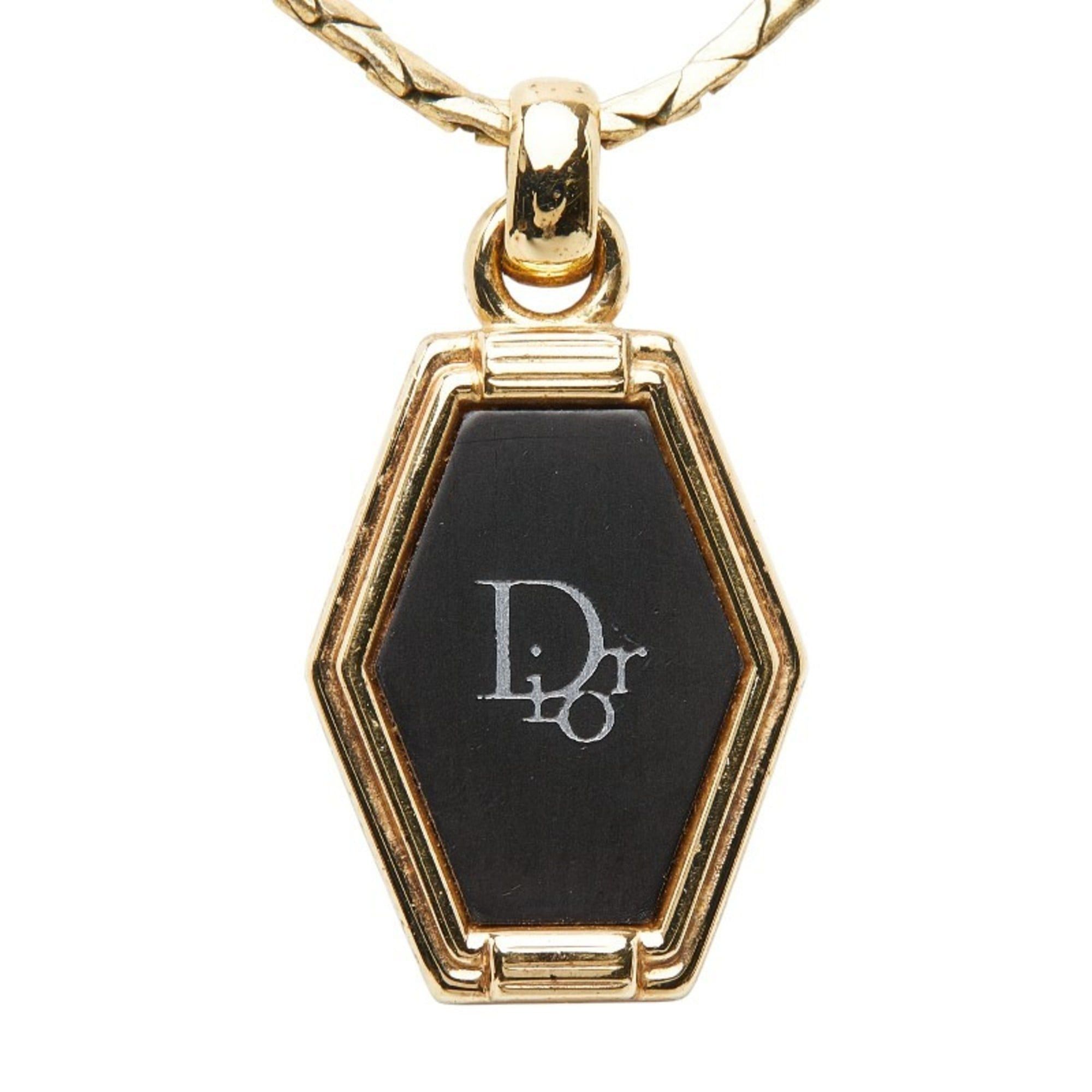 Dior Christian Dior Dior Honeycomb Motif Necklace Metal Women's Size ONE SIZE - 3 Thumbnail