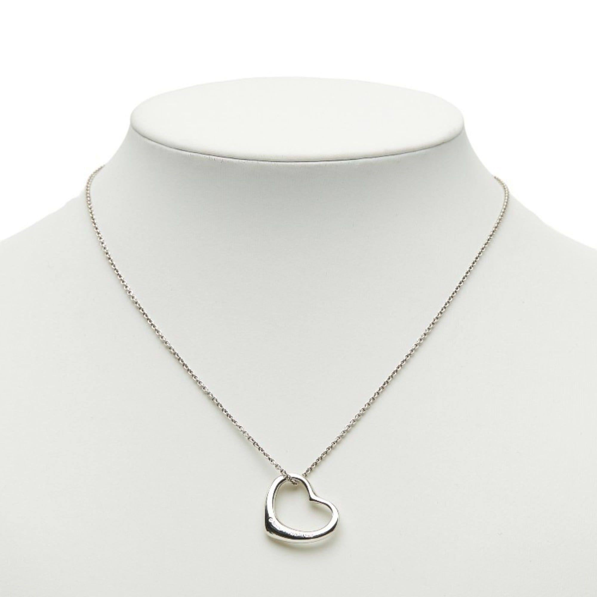 Tiffany & Co. Tiffany & Co. Open Heart Necklace in 925 Sterling Silver for Women. Size ONE SIZE - 9 Thumbnail