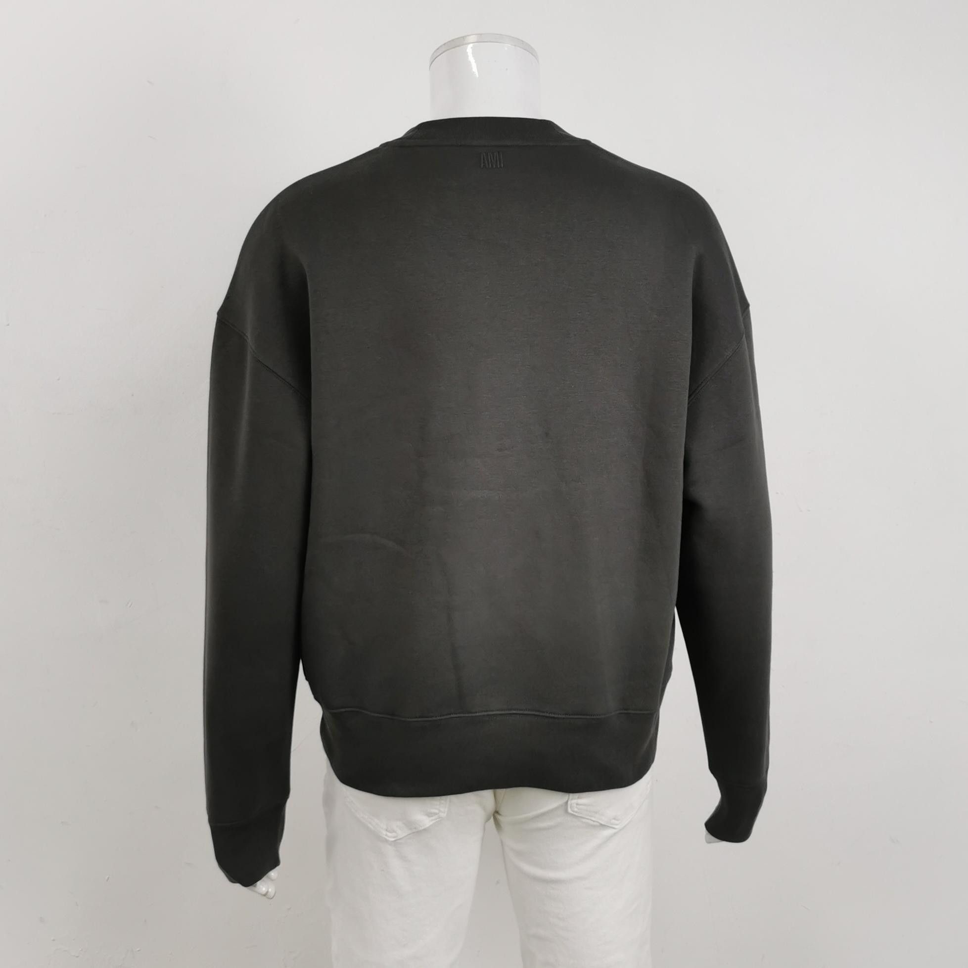 Louis Vuitton AMI Alexandre Mattiussi Solid Crewneck Sweatshirt L Size US L / EU 52-54 / 3 - 3 Thumbnail