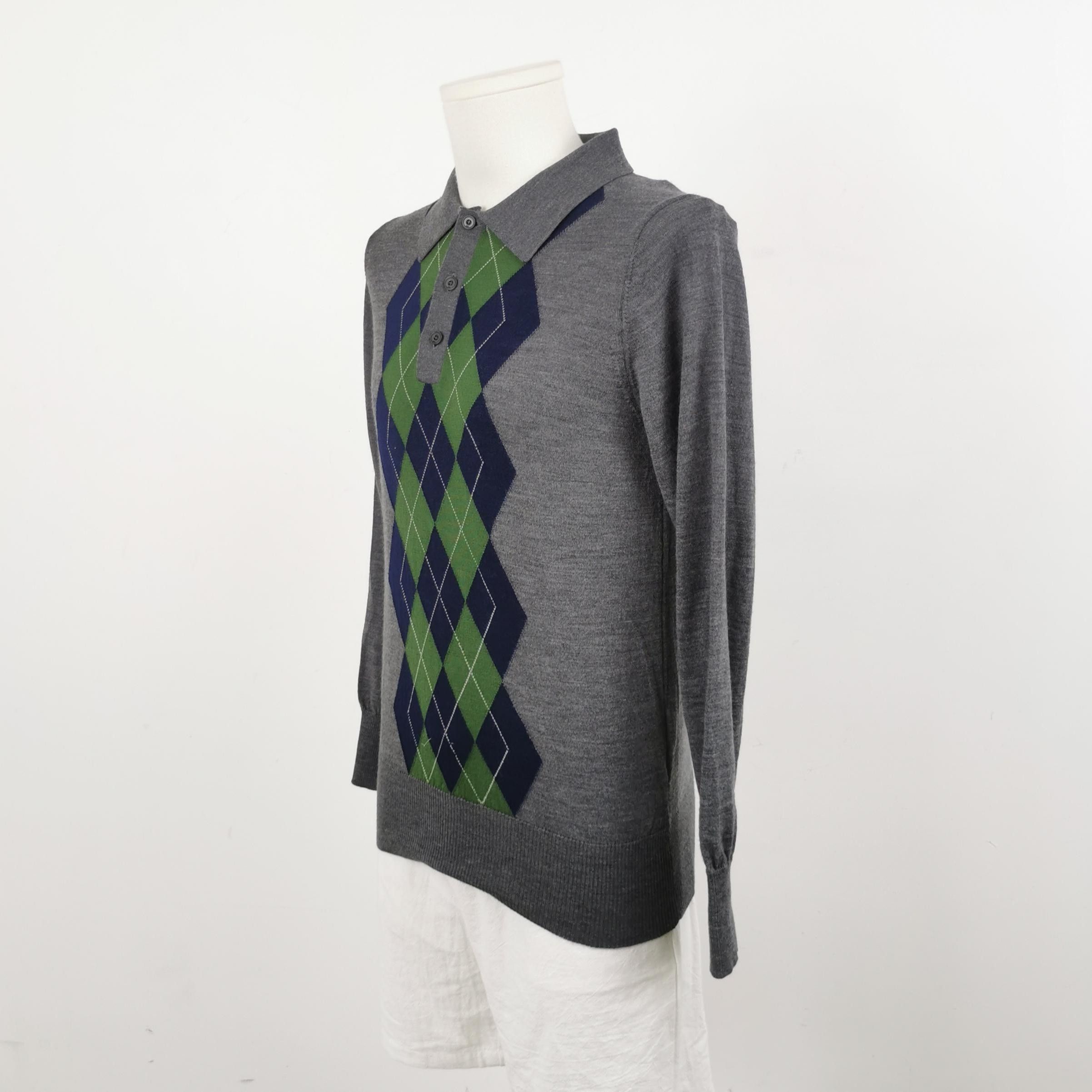 Louis Vuitton Alexandre Mattiussi Wool Argyle Collar Knit Sweater S Size US S / EU 44-46 / 1 - 3 Thumbnail