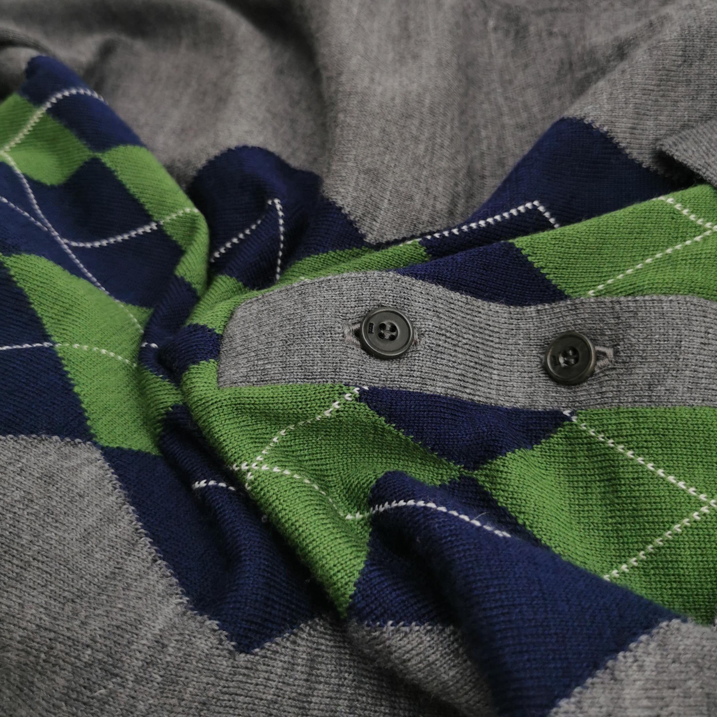 Louis Vuitton Alexandre Mattiussi Wool Argyle Collar Knit Sweater S Size US S / EU 44-46 / 1 - 7 Thumbnail