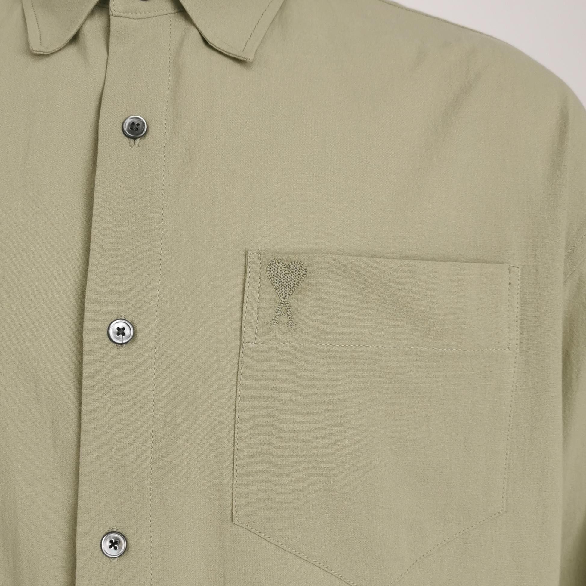 Louis Vuitton Beige Button-Up Shirt with Chest Pocket M Size US M / EU 48-50 / 2 - 5 Thumbnail
