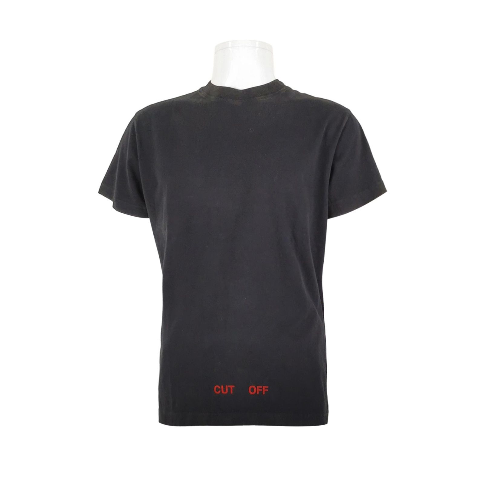 Louis Vuitton Off-White Men's XS Cotton Crewneck Logo T-Shirt Size US XS / EU 42 / 0 - 2 Thumbnail