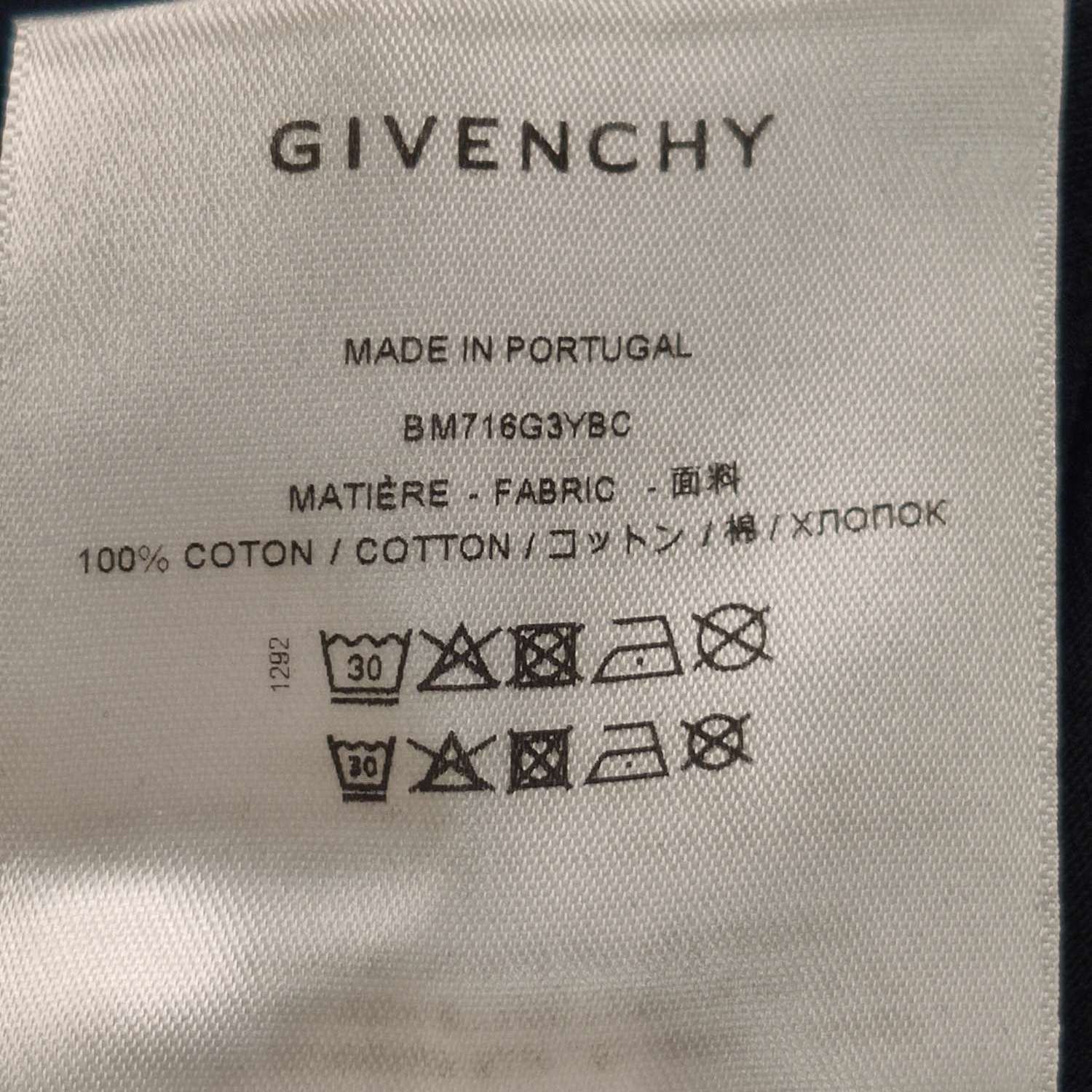 Louis Vuitton Givenchy S Cotton Logo Crew Neck T-Shirt Size XS / US 0-2 / IT 36-38 - 15 Thumbnail