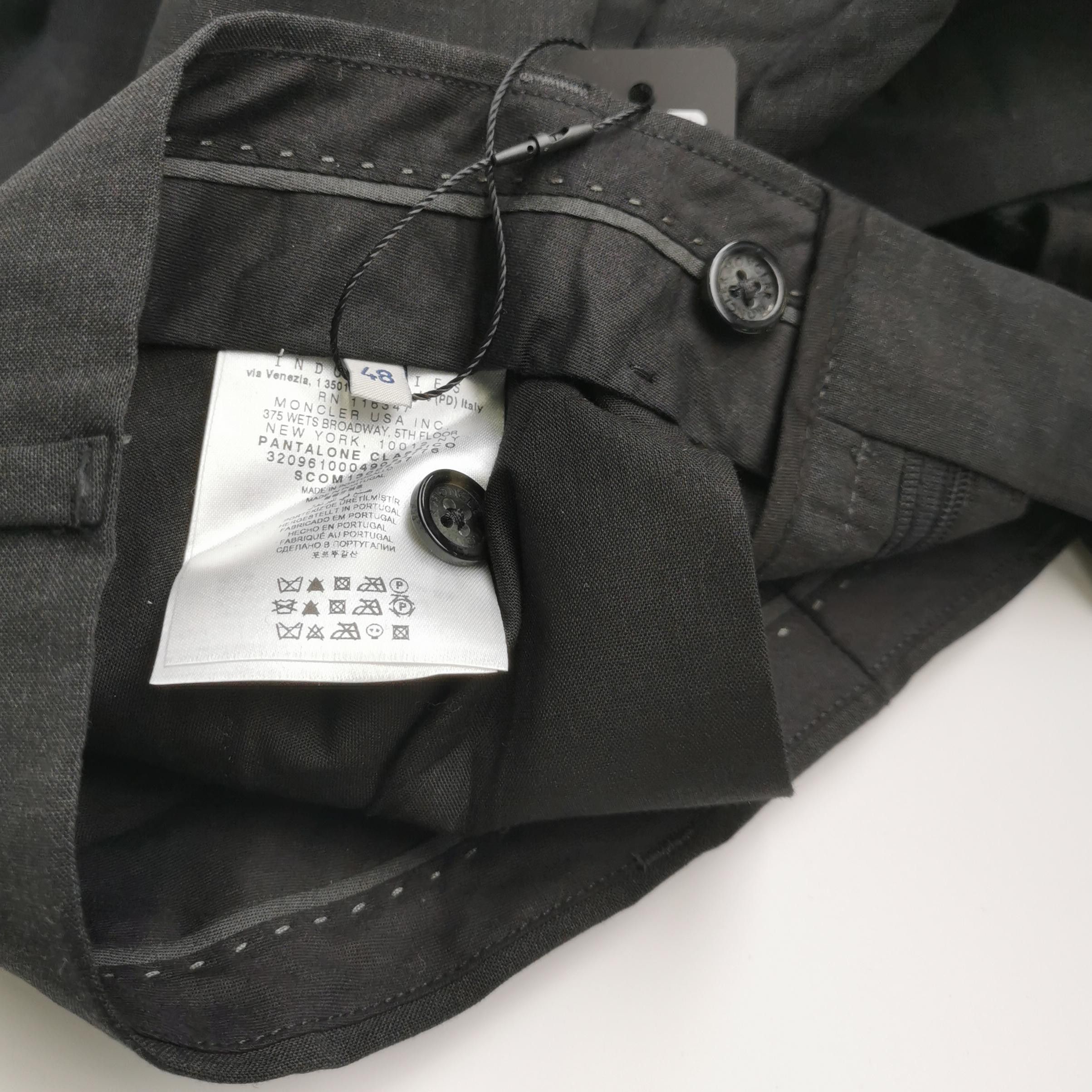 Moncler Black Tailored Pants Size S Size US 32 / EU 48 - 8 Thumbnail