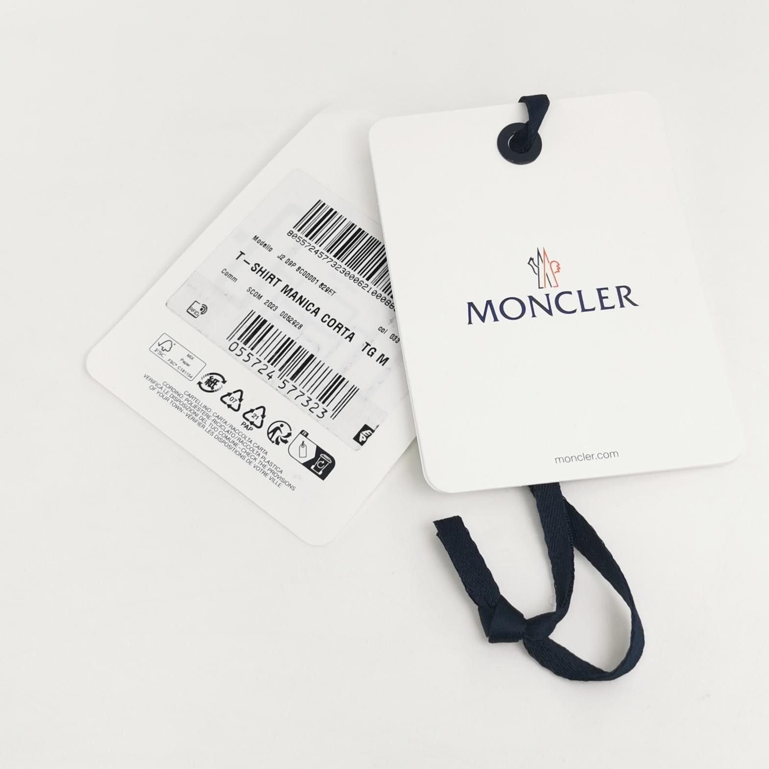 Moncler Moncler M Cotton Solid Crew Neck T-Shirt Size US M / EU 48-50 / 2 - 8 Thumbnail