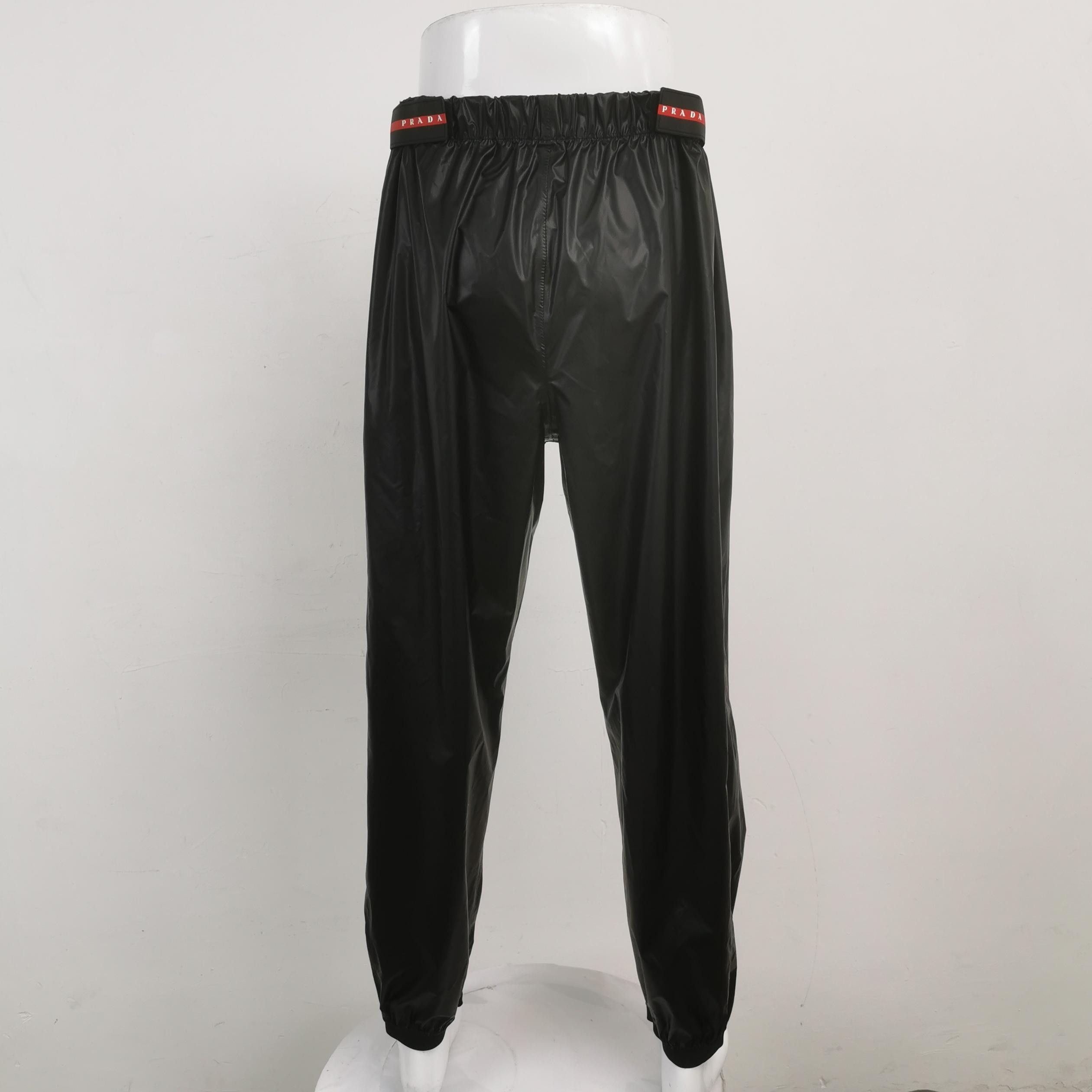 Prada Black Elastic Waist Relaxed Fit Pants Size US 36 / EU 52 - 4 Thumbnail