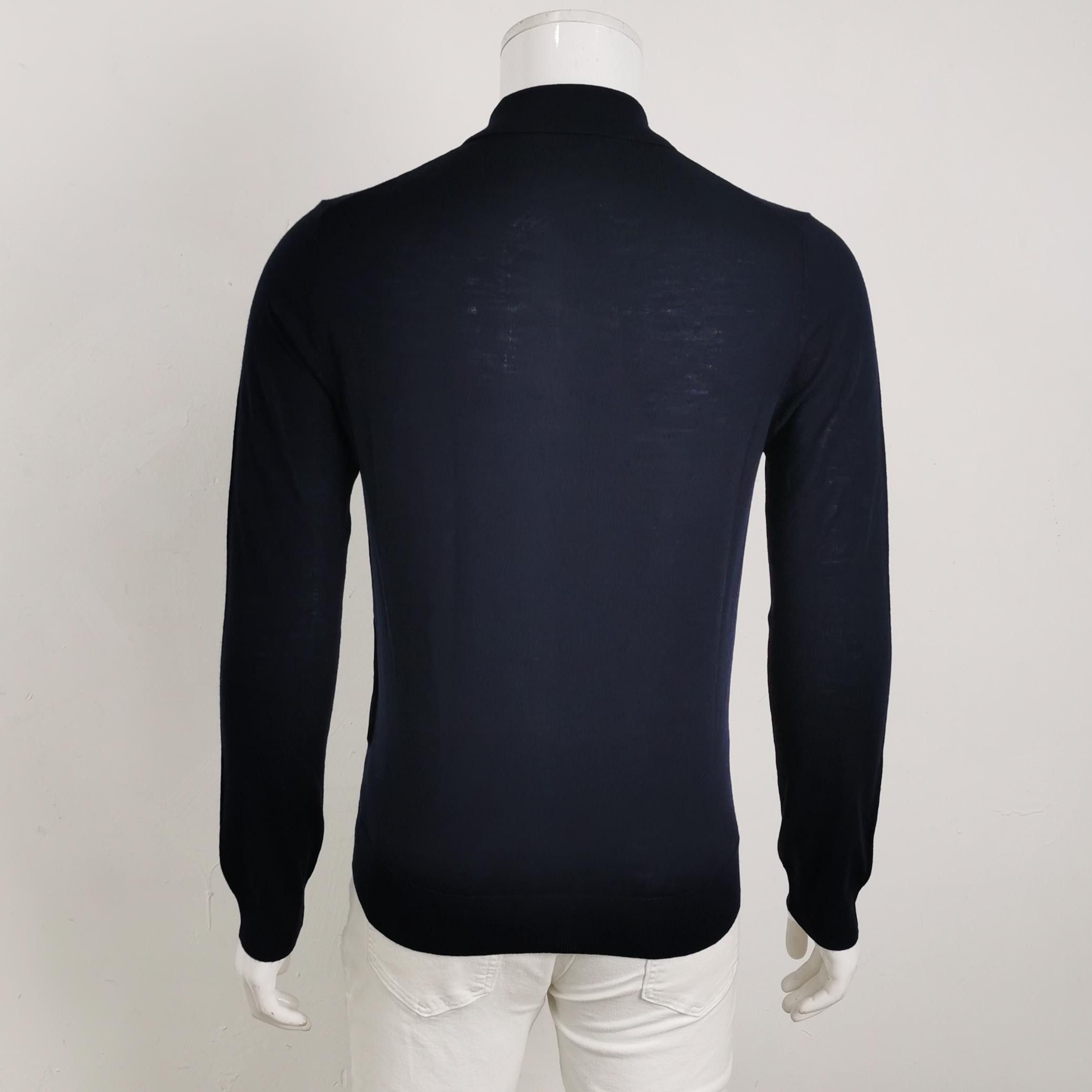 Prada Prada Wool Solid Lapel Knit Sweater M Size US M / EU 48-50 / 2 - 3 Thumbnail