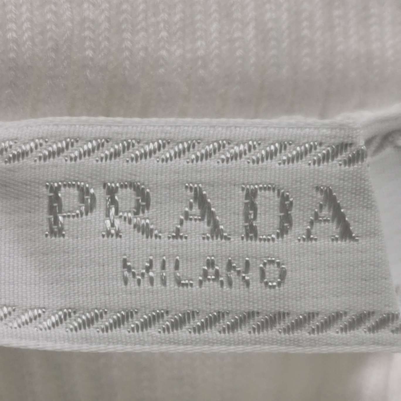 Prada Prada White Ribbed Turtleneck Long-Sleeve T-Shirt Size US L / EU 52-54 / 3 - 10 Thumbnail