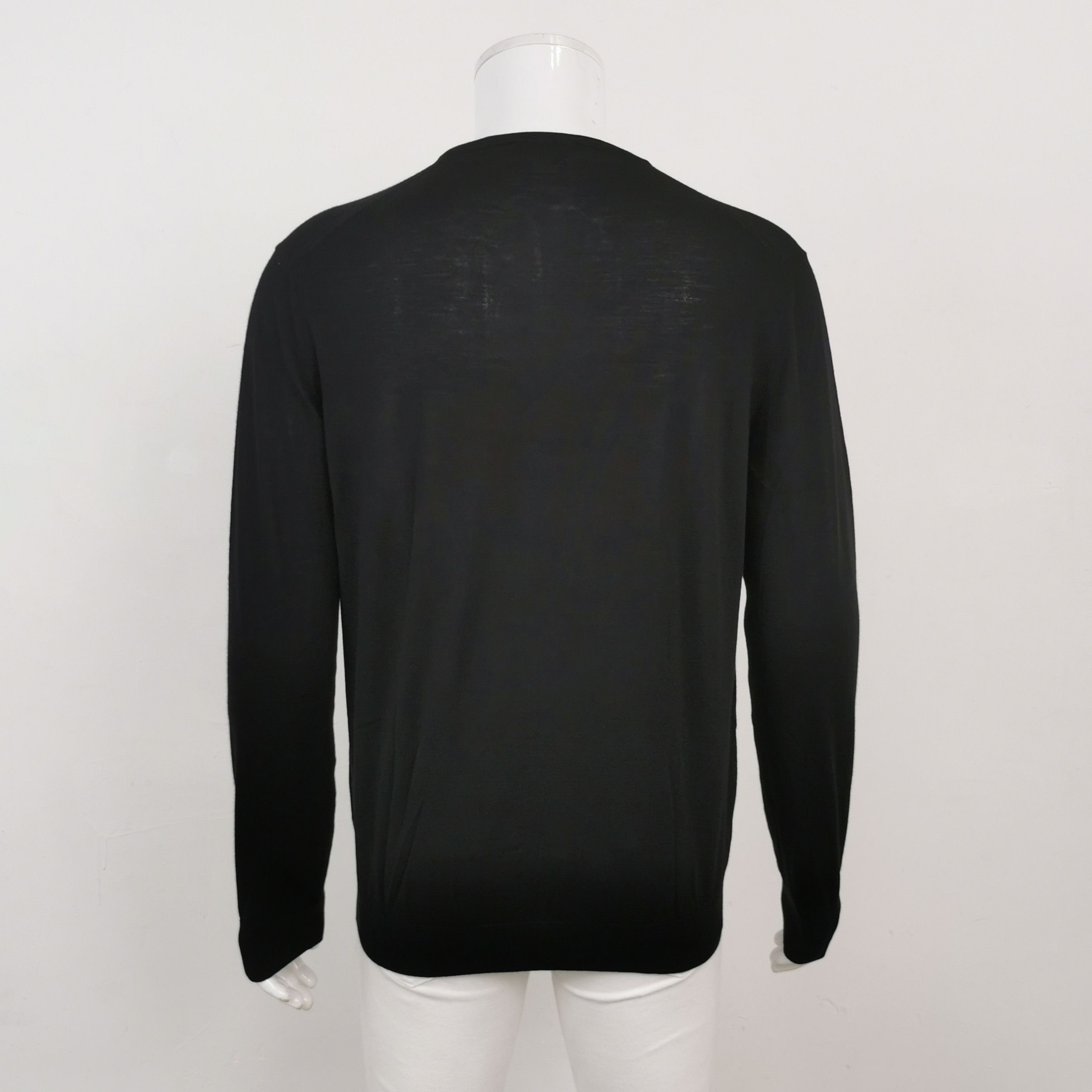 Prada Prada Wool Solid Crew Neck Short-Sleeve Sweater L Size US M / EU 48-50 / 2 - 3 Thumbnail