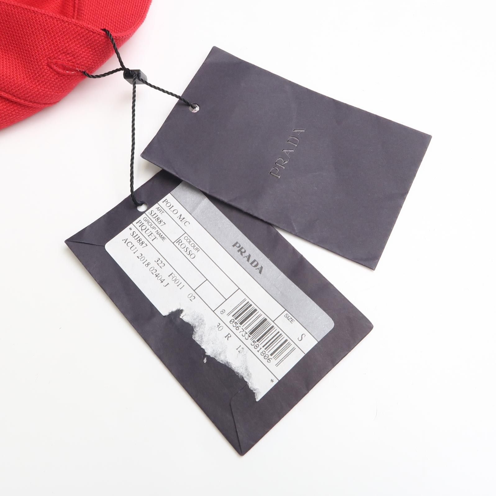 Prada Prada Red Logo Polo Shirt L Size Size US S / EU 44-46 / 1 - 7 Thumbnail