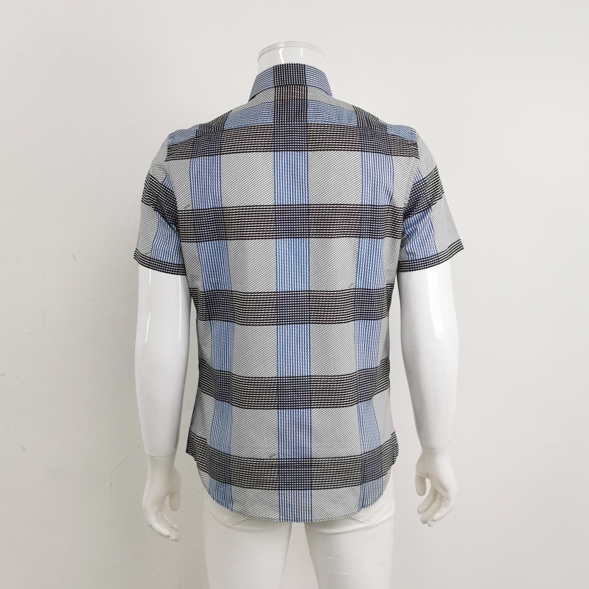 Prada Prada Cotton Short-Sleeve Checkered Shirt L Size US 28 / EU 44 - 4 Thumbnail