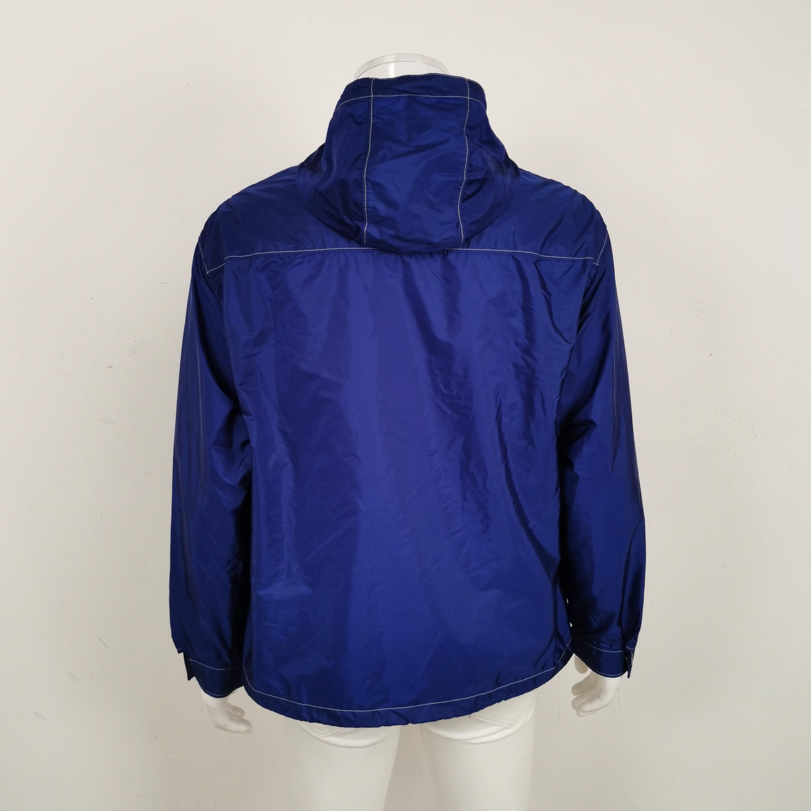 Prada Prada Blue Hooded Zip Jacket M Size US S / EU 44-46 / 1 - 3 Thumbnail