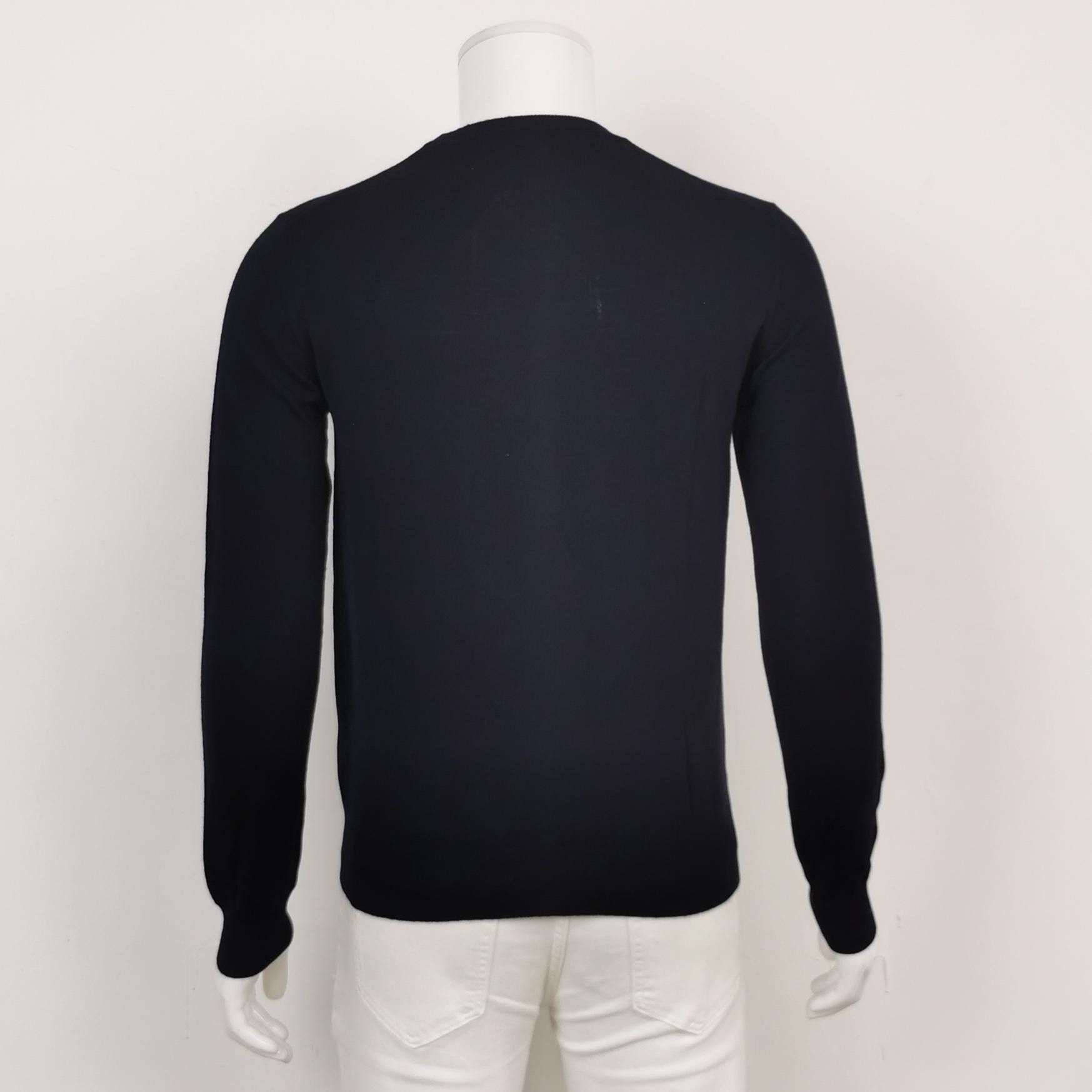 Prada Prada Wool Solid Crew Neck Sweater M Size US M / EU 48-50 / 2 - 3 Thumbnail