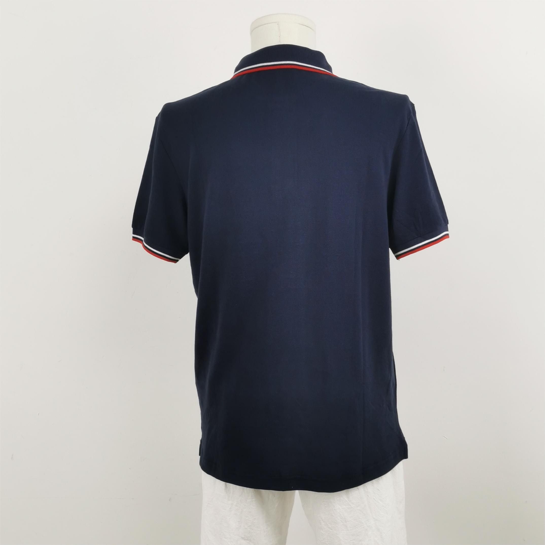 Prada Prada Navy Striped Collar Embroidered Polo XL Size US XL / EU 56 / 4 - 6 Thumbnail