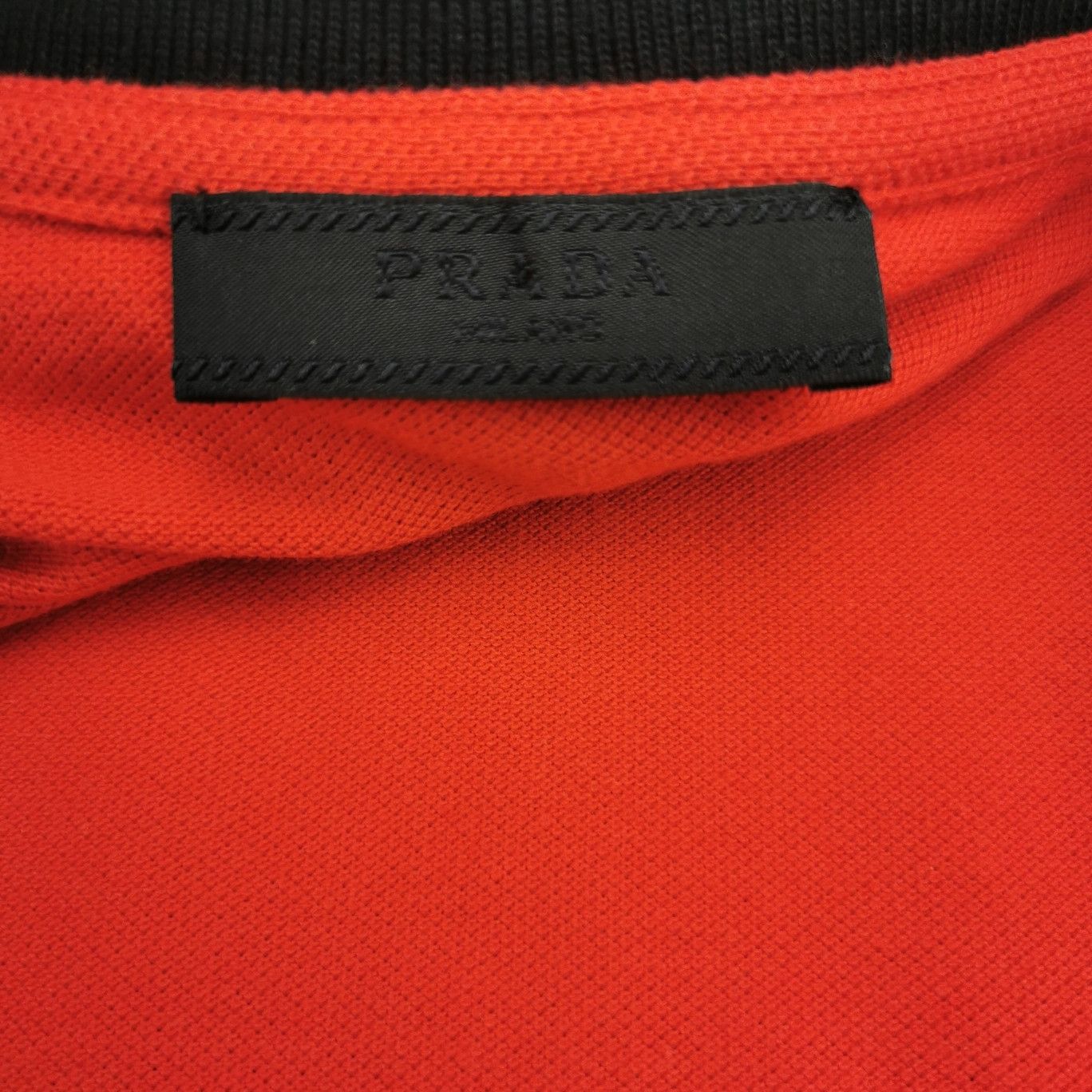 Prada Prada Colorblock Collared Cotton T-Shirt L Size US L / EU 52-54 / 3 - 9 Thumbnail