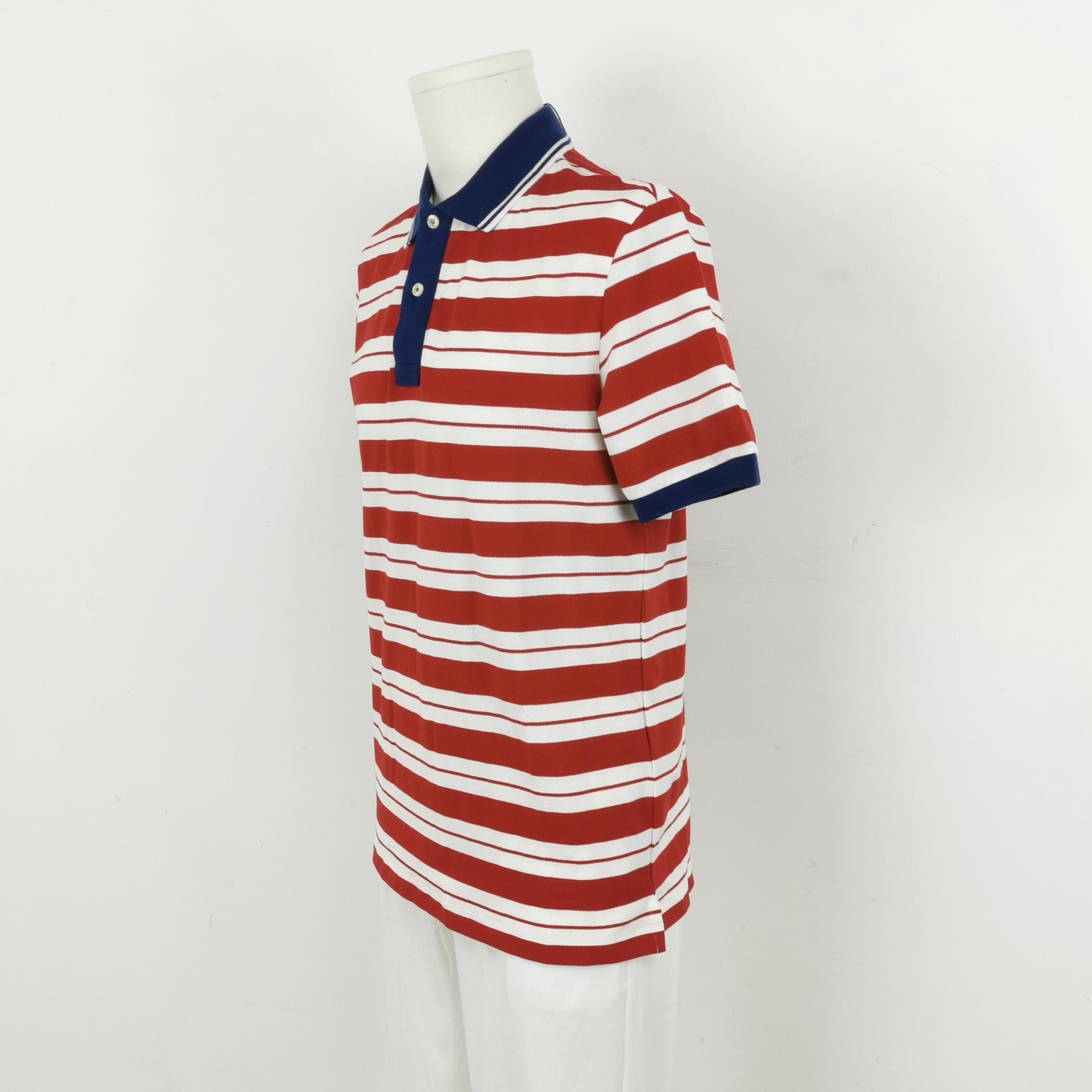 Prada Prada Striped Collared T-Shirt M Size US XXL / EU 58 / 5 - 3 Thumbnail