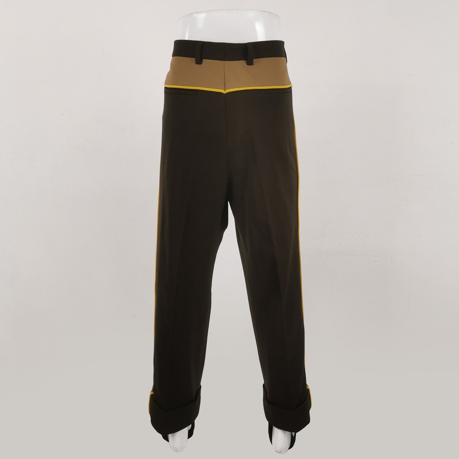 Prada Prada Brown Drawstring-Trimmed Trousers XL Size US L / EU 52-54 / 3 - 3 Thumbnail