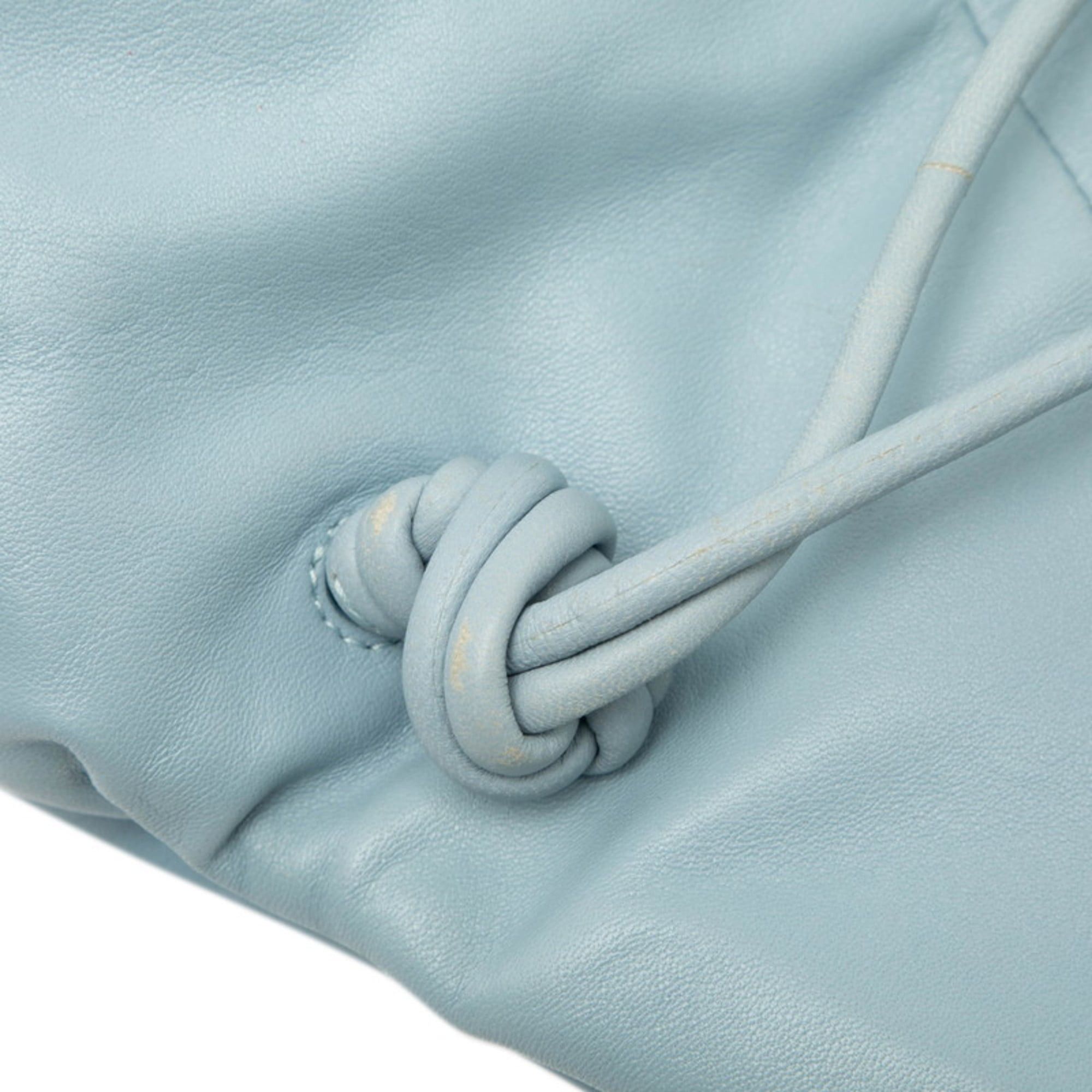 Bottega Veneta Bottega Veneta Triangle Clutch Bag in Light Blue Leather for Women Size ONE SIZE - 5 Thumbnail