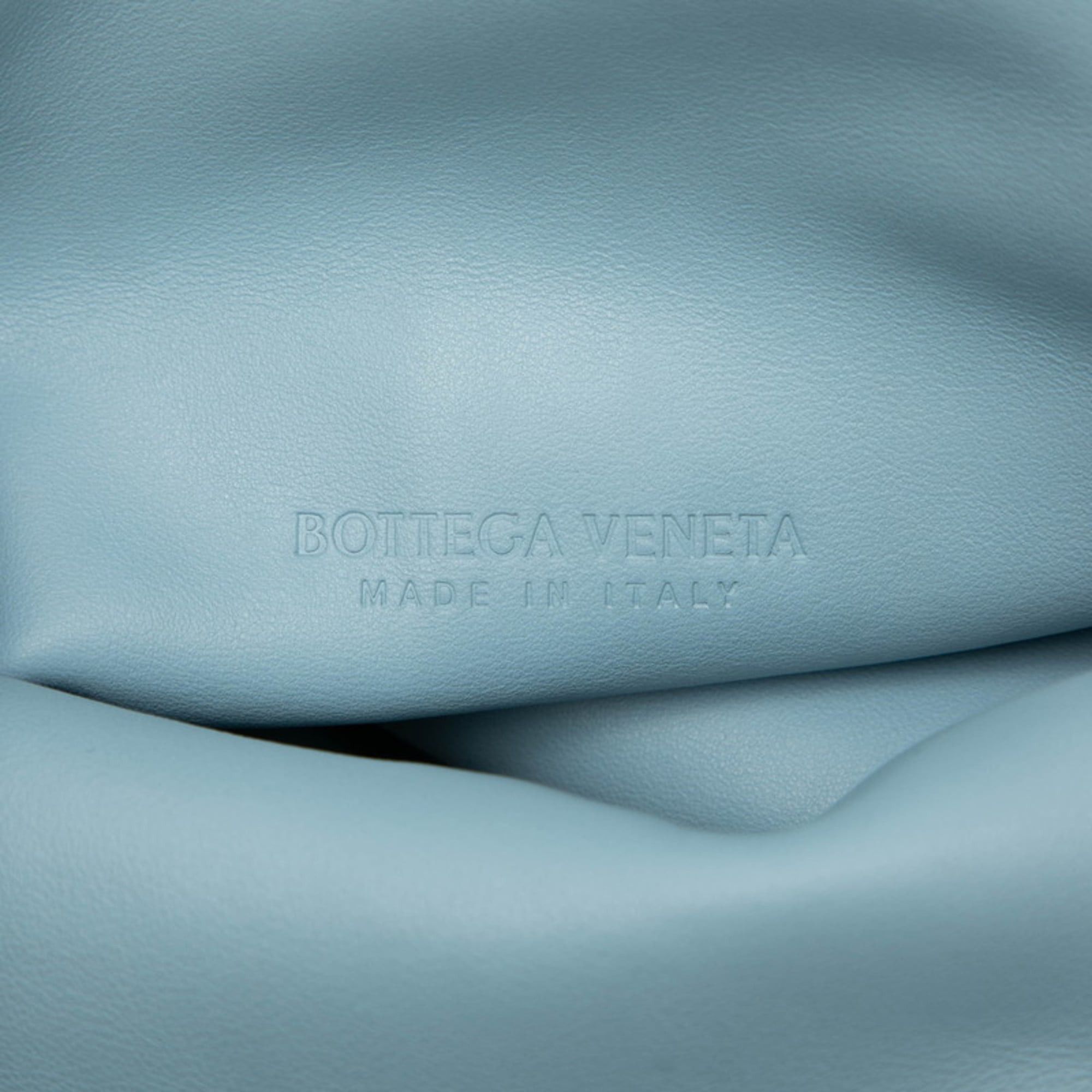 Bottega Veneta Bottega Veneta Triangle Clutch Bag in Light Blue Leather for Women Size ONE SIZE - 8 Thumbnail