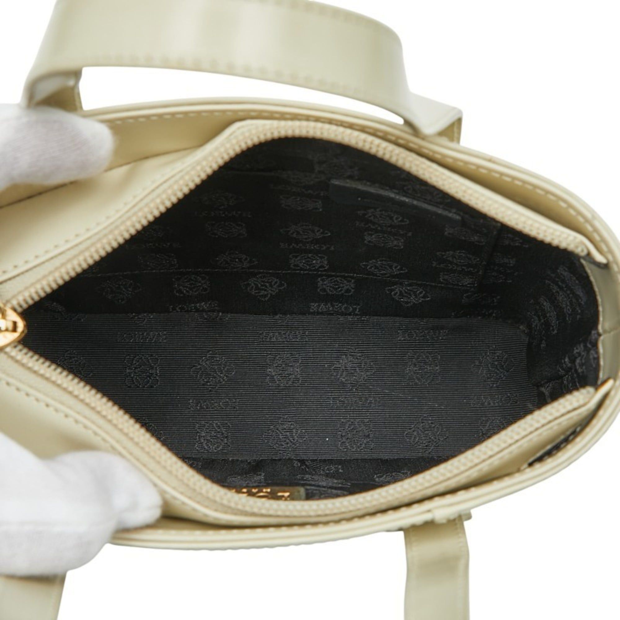 Loewe LOEWE Mini Handbag Off-White Enamel Women's Size ONE SIZE - 7 Thumbnail