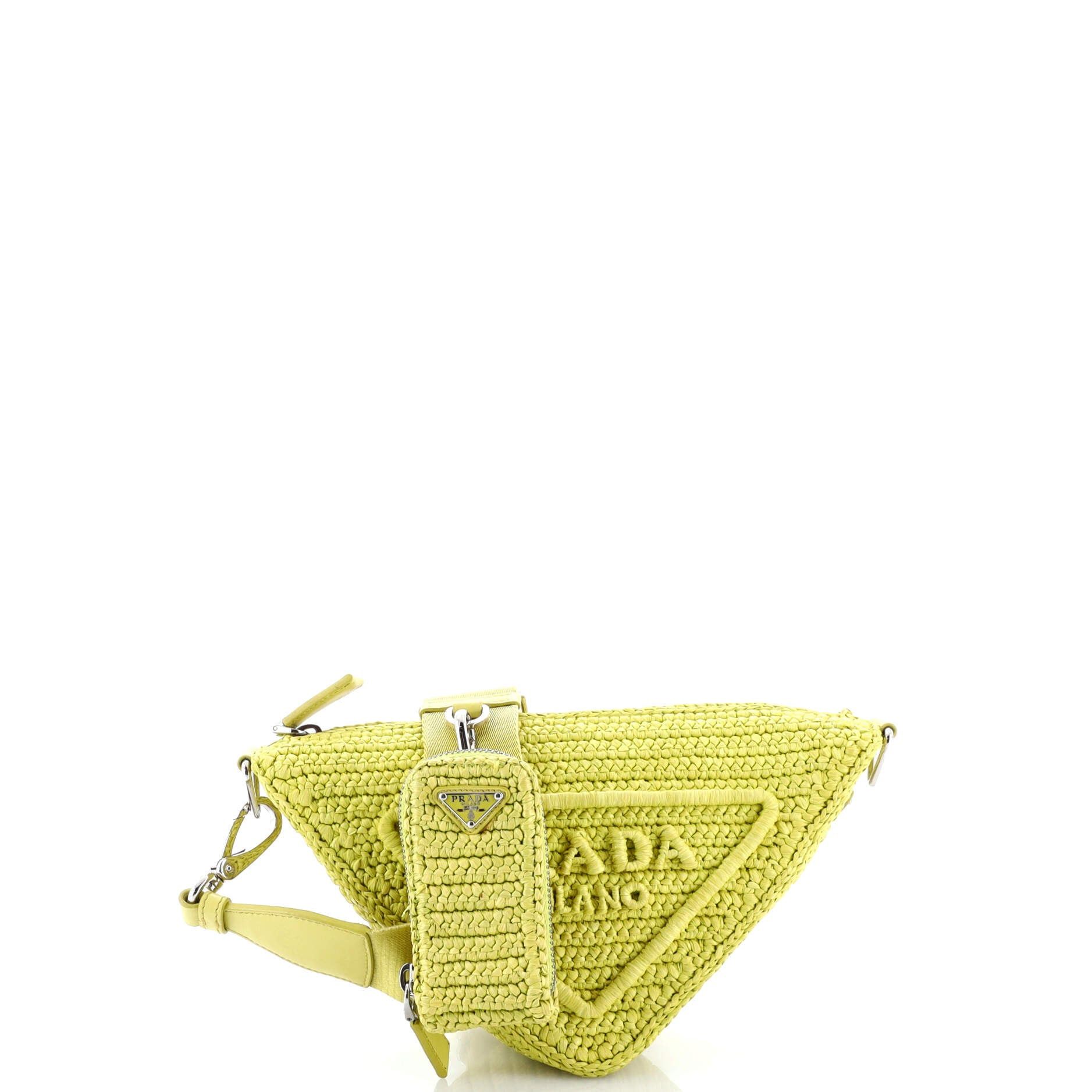 Prada Triangle Logo Zip Crossbody Bag Size ONE SIZE - 2 Thumbnail