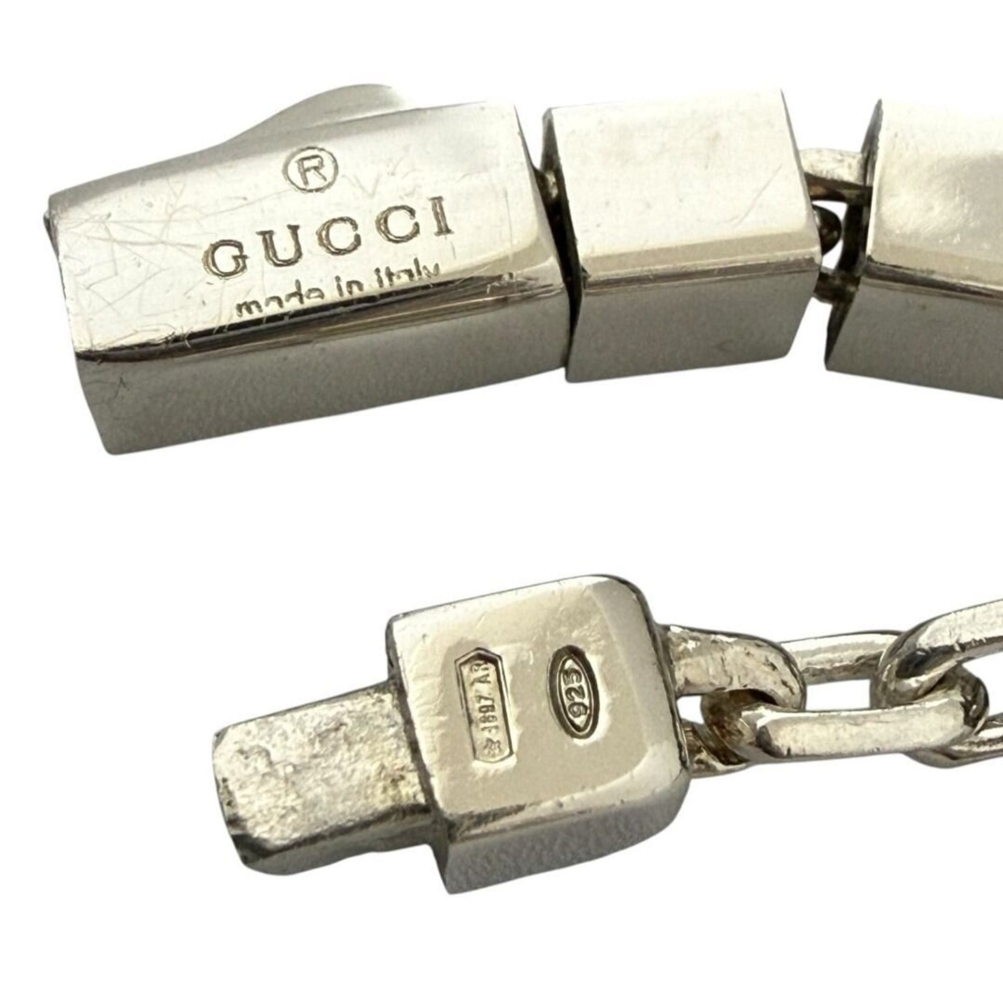Gucci Gucci Men's/Women's Blockchain Necklace in Silver Size ONE SIZE - 7 Thumbnail