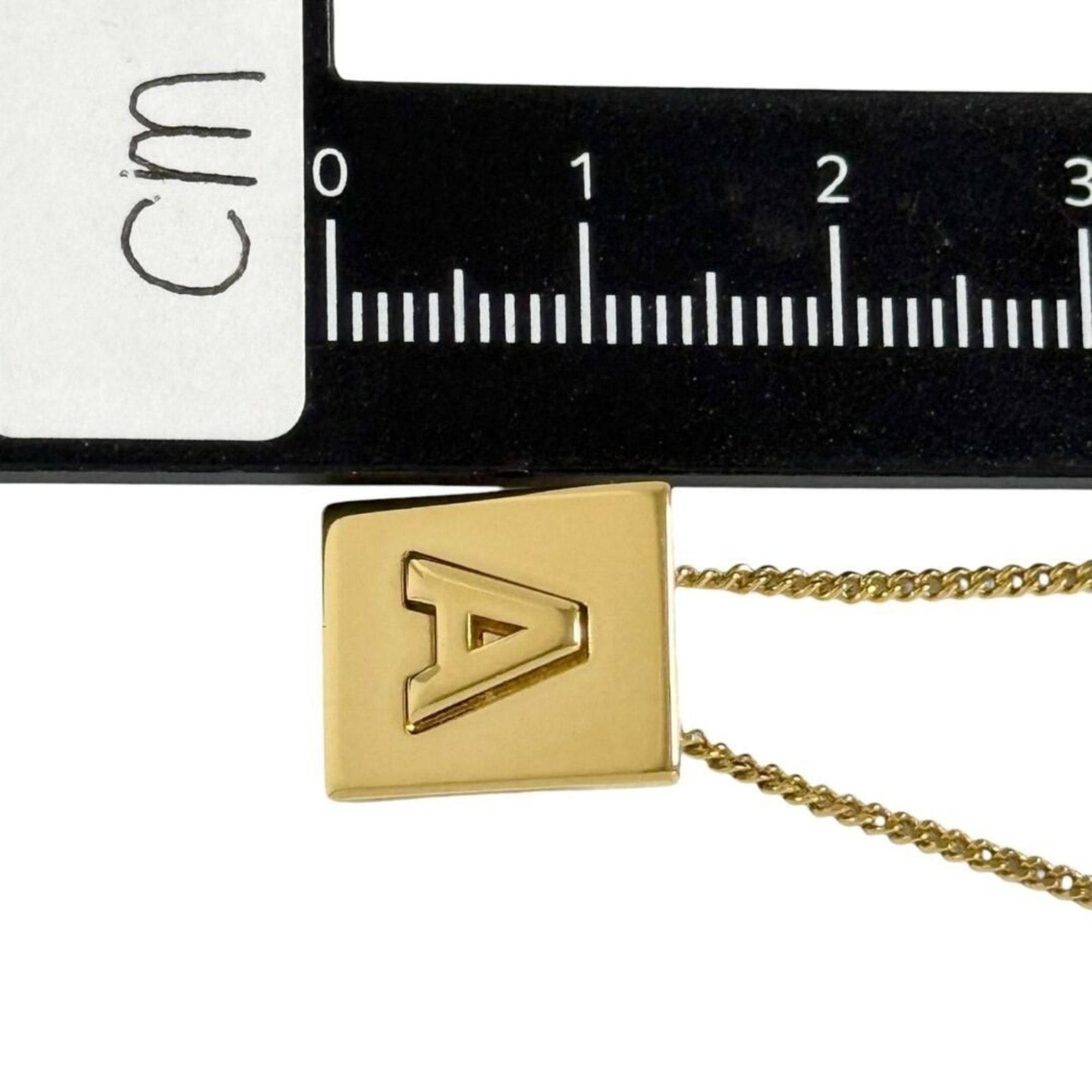 Celine Celine Women's Alphabet Necklace Pendant Initial A Size ONE SIZE - 9 Thumbnail