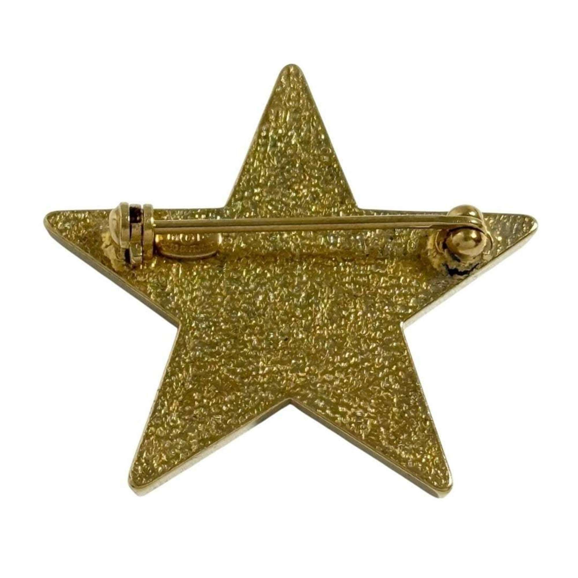 Chanel Chanel Women's Coco Mark Pin Brooch Badge Black Star 2001 Size ONE SIZE - 2 Thumbnail