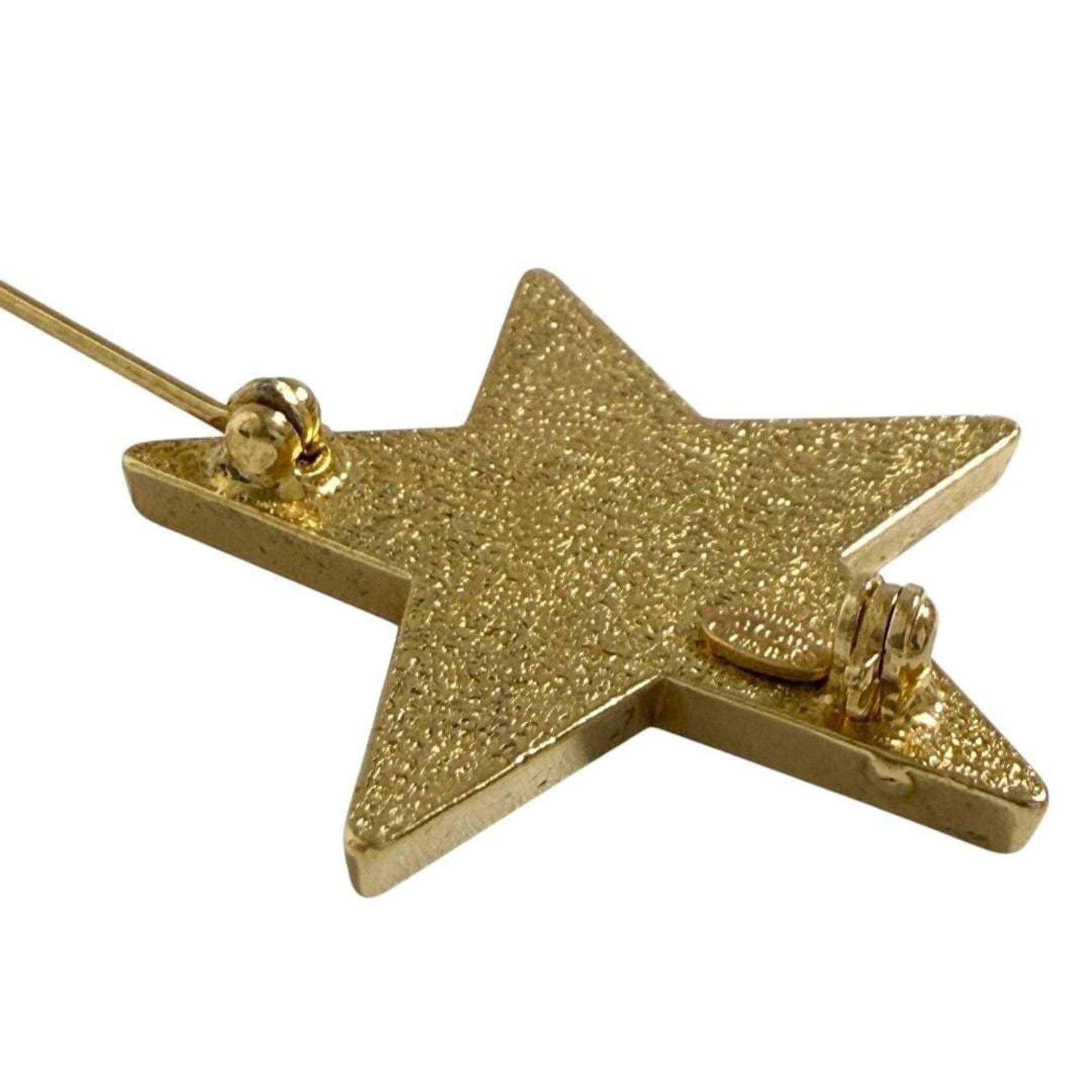 Chanel Chanel Women's Coco Mark Pin Brooch Badge Black Star 2001 Size ONE SIZE - 4 Thumbnail