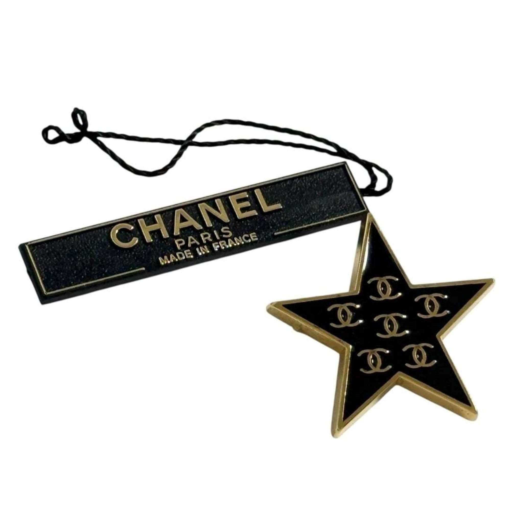 Chanel Chanel Women's Coco Mark Pin Brooch Badge Black Star 2001 Size ONE SIZE - 10 Thumbnail