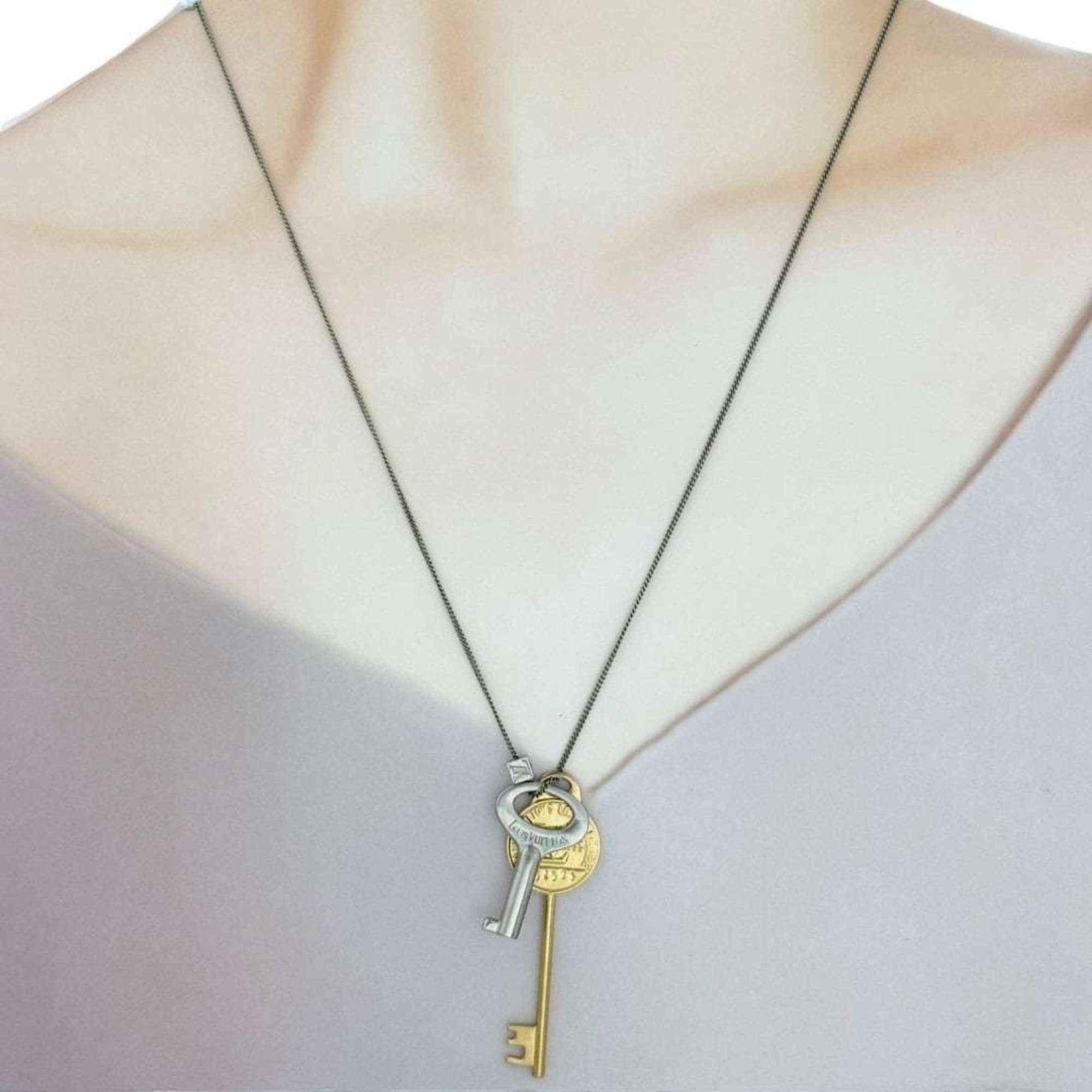 Louis Vuitton Louis Vuitton Collier LV Key Pendant Necklace for Men and Women Size ONE SIZE - 9 Thumbnail