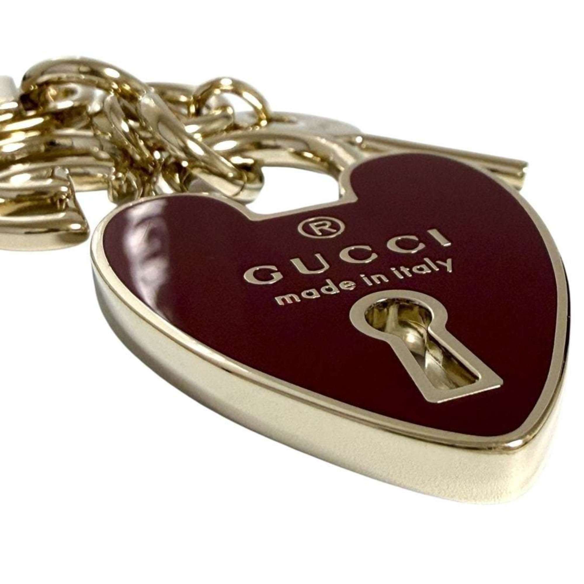 Gucci Gucci Women's Keychain Key Ring Charm Heart Shape Size ONE SIZE - 7 Thumbnail