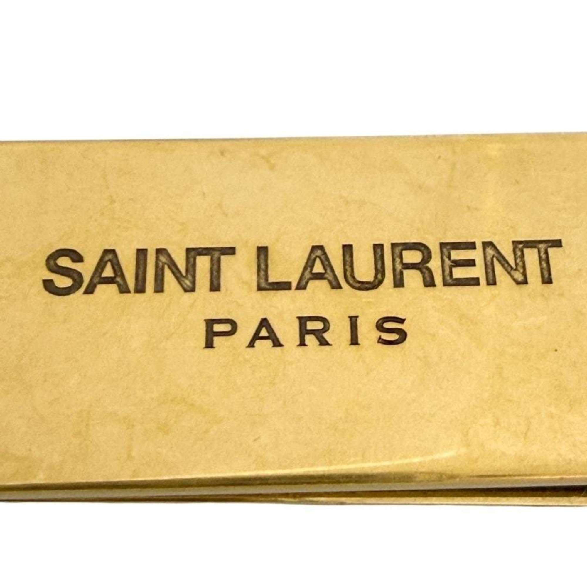 Saint Laurent Paris Saint Laurent Paris Men's Money Clip, ID, Bill Gold Size ONE SIZE - 8 Thumbnail