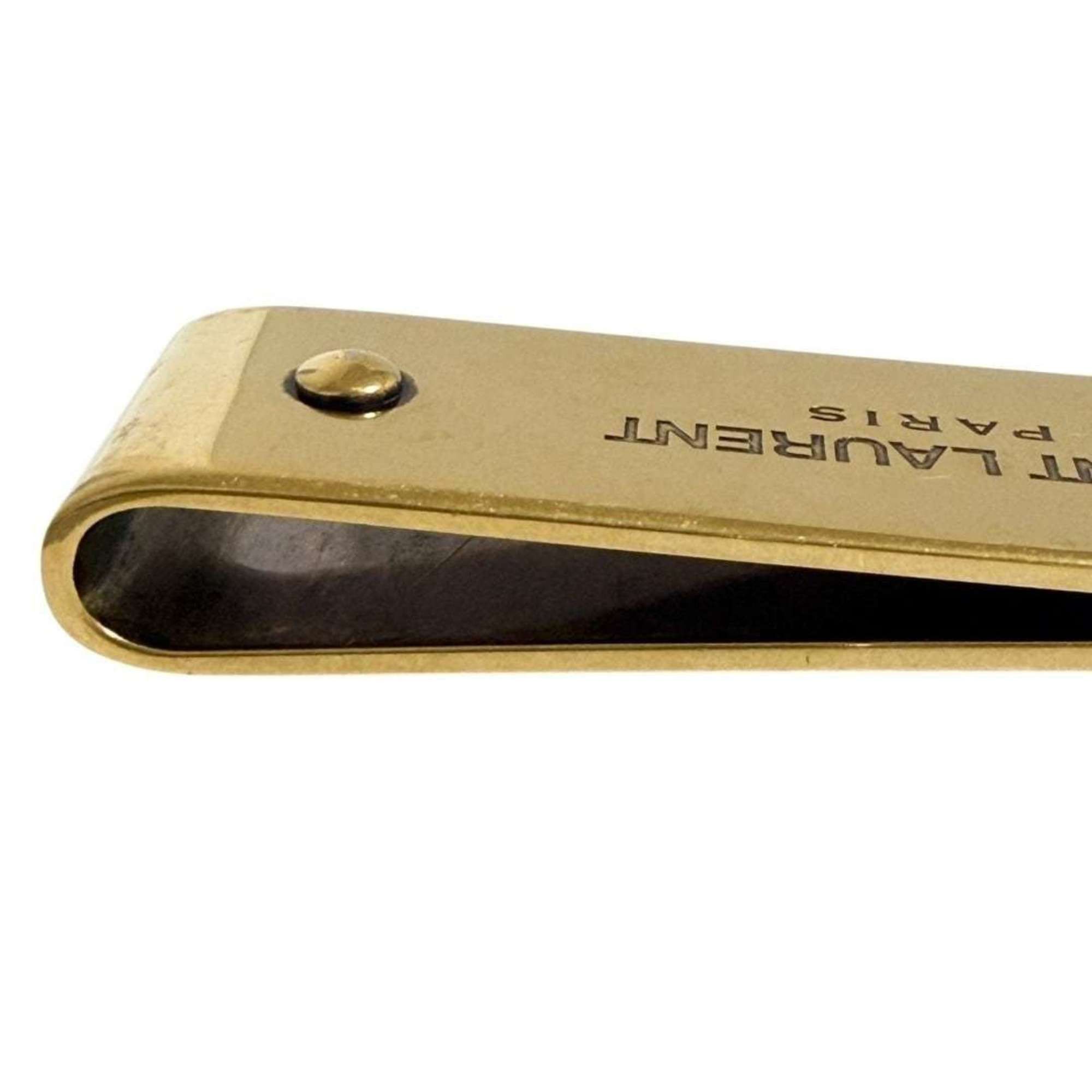 Saint Laurent Paris Saint Laurent Paris Men's Money Clip, ID, Bill Gold Size ONE SIZE - 6 Thumbnail