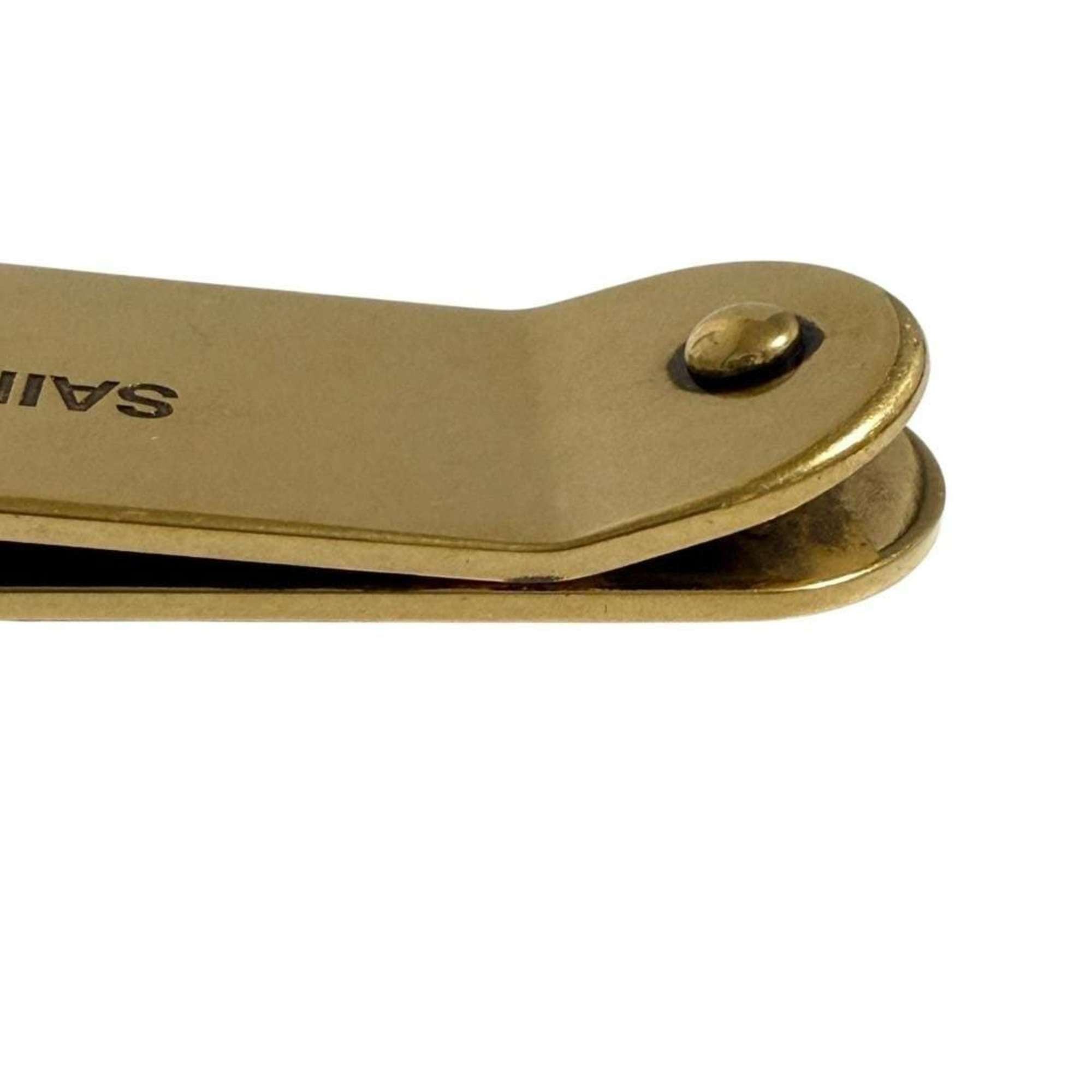 Saint Laurent Paris Saint Laurent Paris Men's Money Clip, ID, Bill Gold Size ONE SIZE - 7 Thumbnail