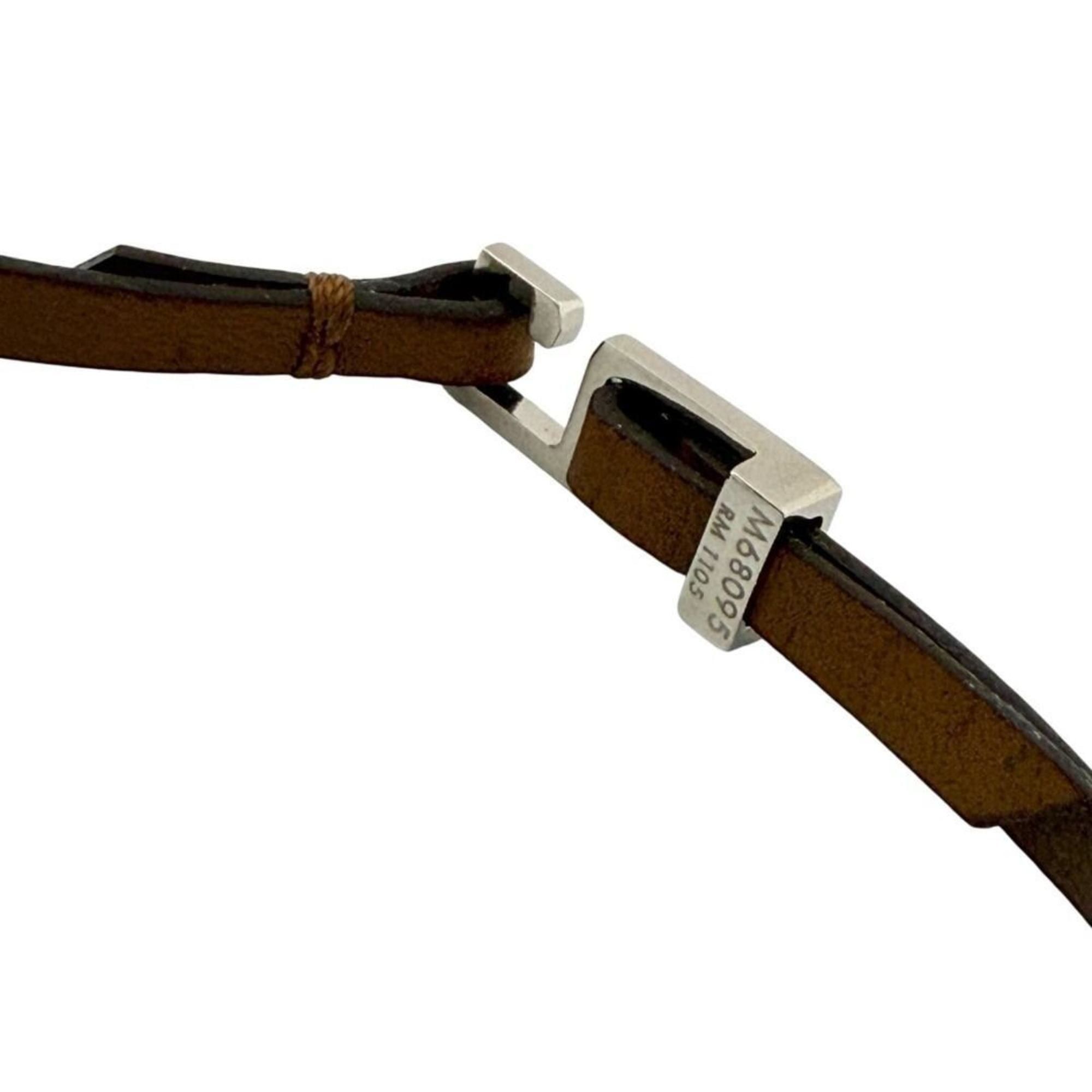 Louis Vuitton Louis Vuitton Men's Travel Key Pendant Necklace with Leather Cord Size ONE SIZE - 8 Thumbnail