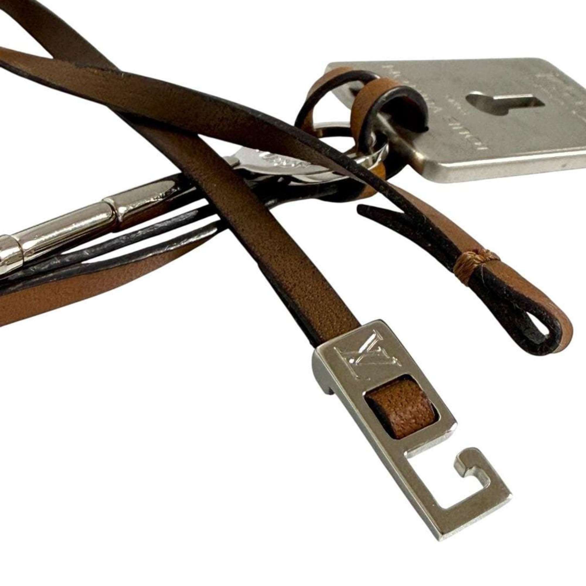 Louis Vuitton Louis Vuitton Men's Travel Key Pendant Necklace with Leather Cord Size ONE SIZE - 5 Thumbnail