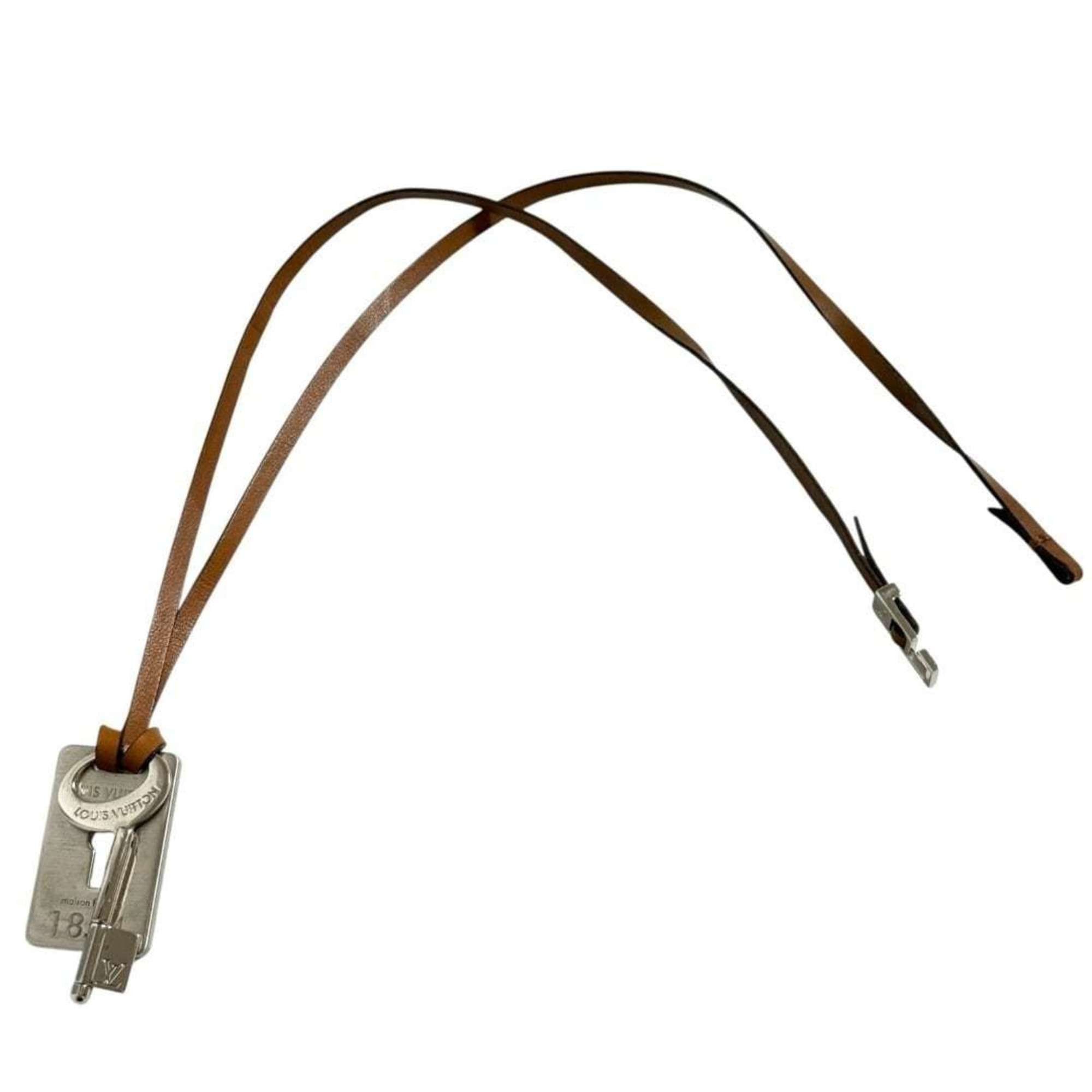 Louis Vuitton Louis Vuitton Men's Travel Key Pendant Necklace with Leather Cord Size ONE SIZE - 3 Thumbnail