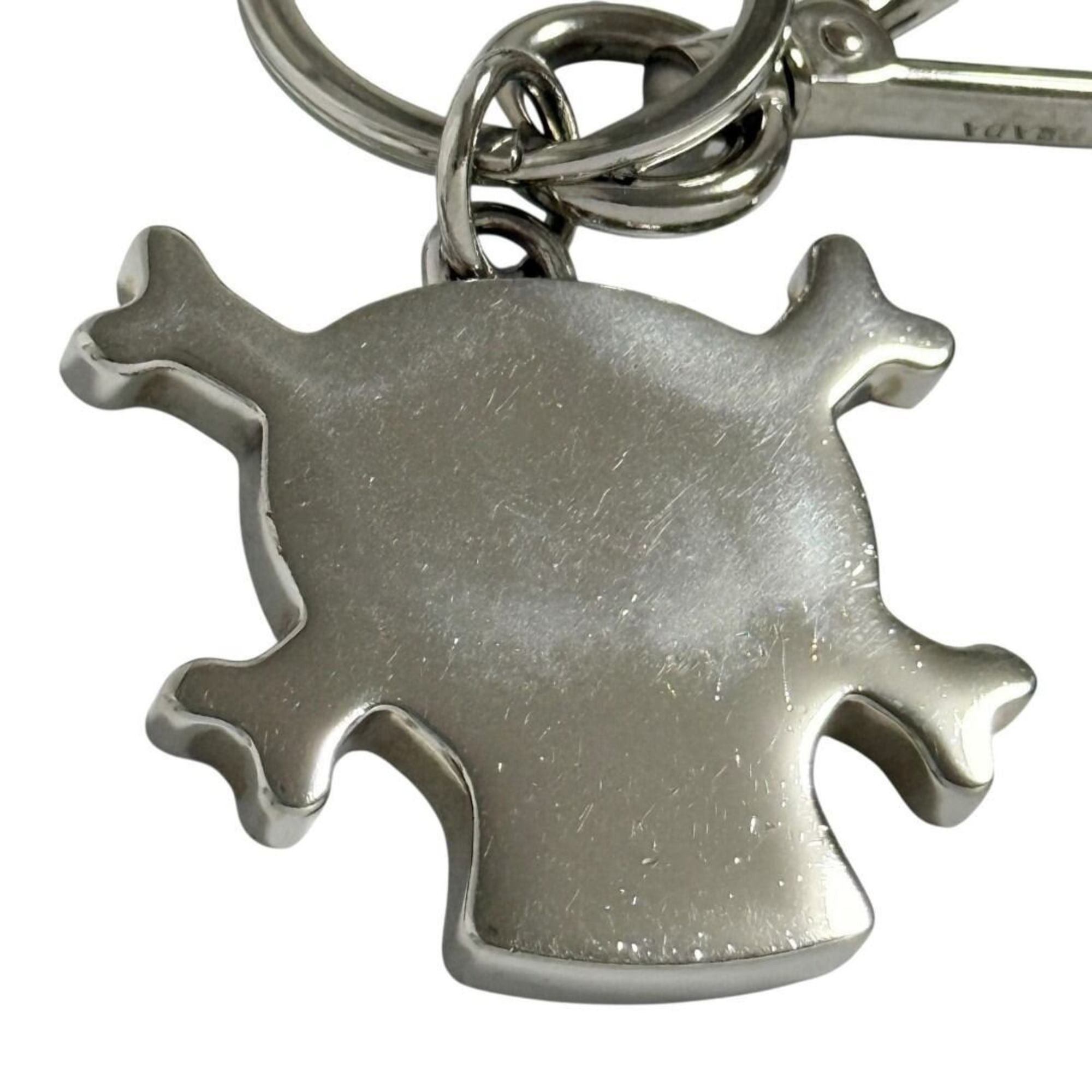 Prada Prada Men's Skull Keychain Key Ring in Black and Silver Size ONE SIZE - 6 Thumbnail