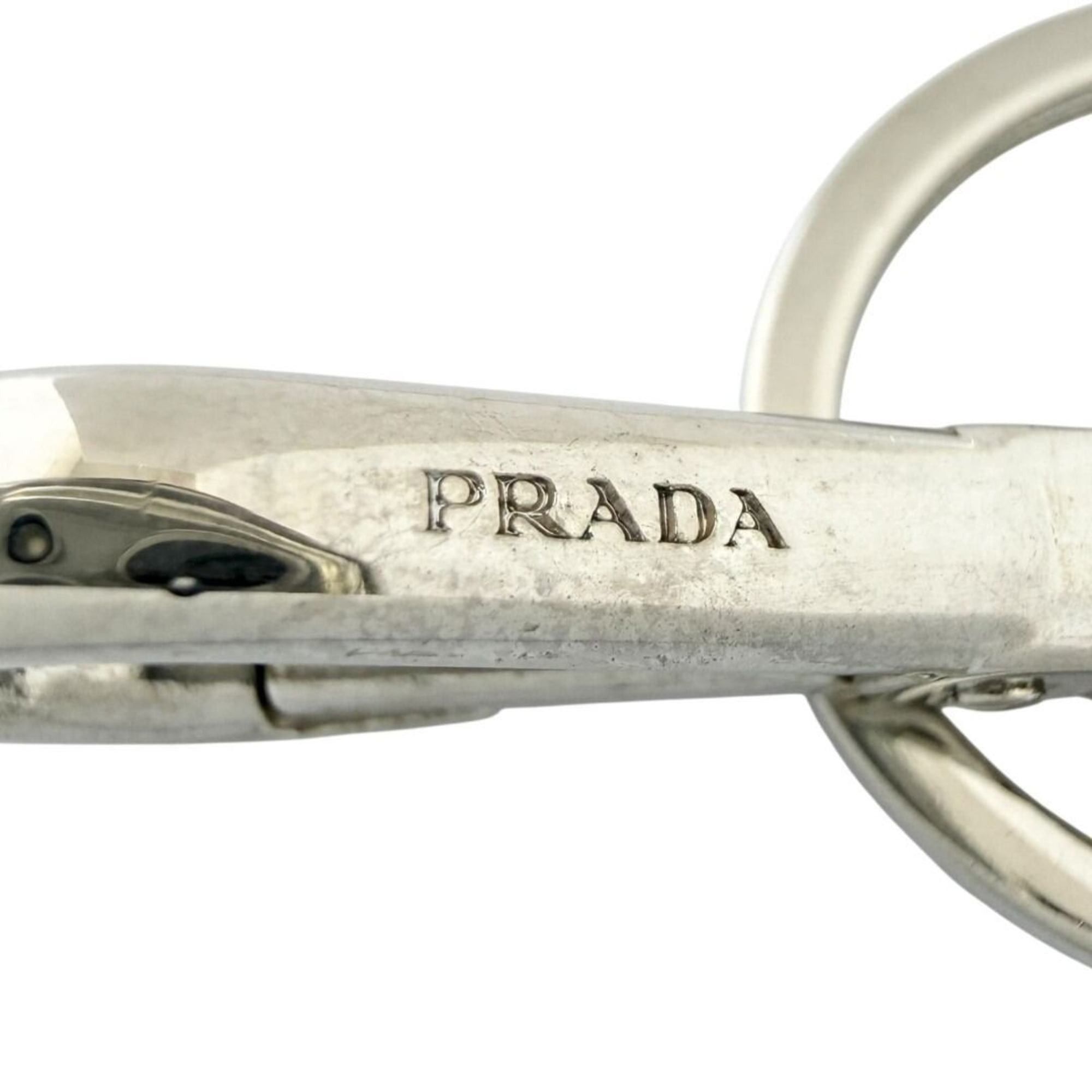 Prada Prada Men's Skull Keychain Key Ring in Black and Silver Size ONE SIZE - 9 Thumbnail