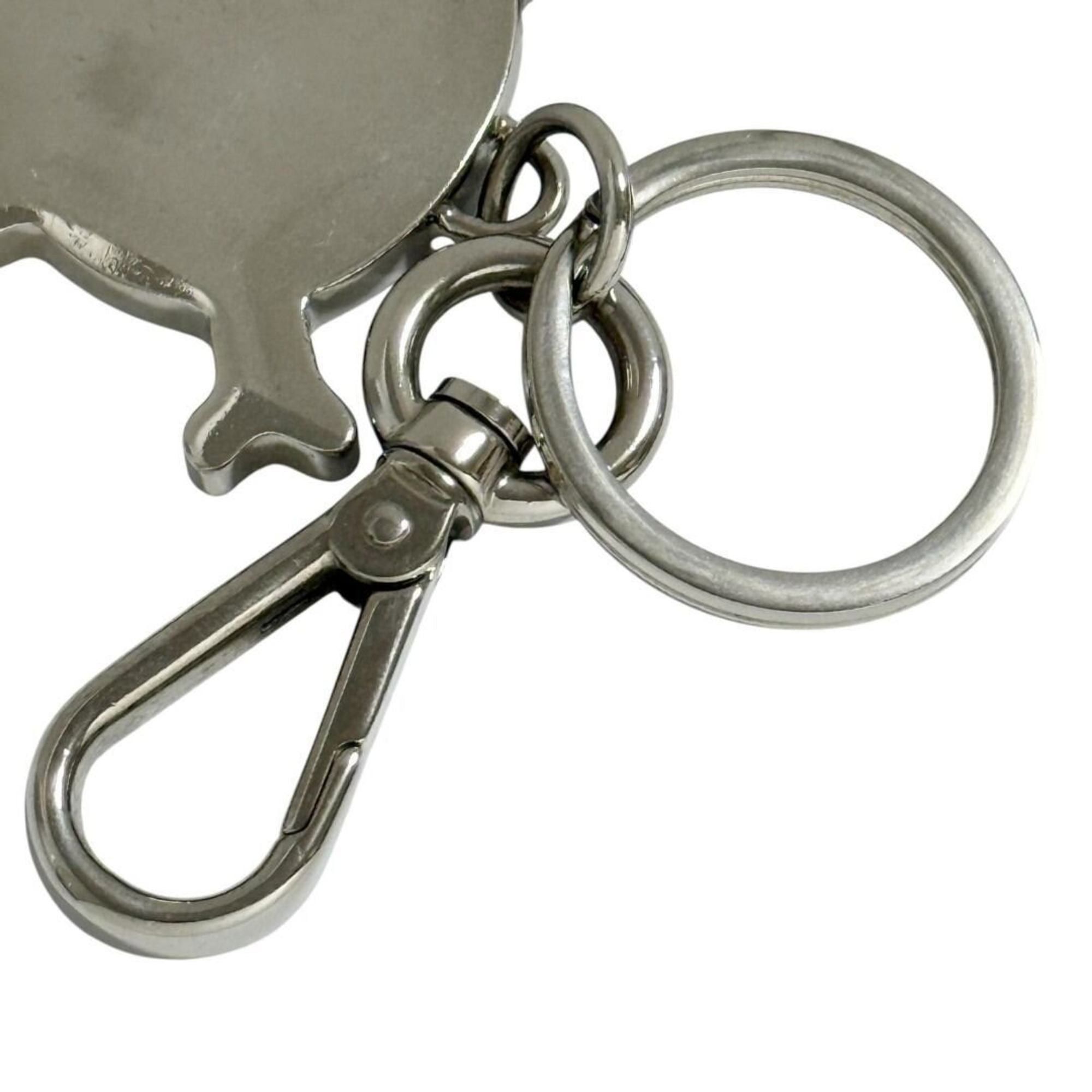 Prada Prada Men's Skull Keychain Key Ring in Black and Silver Size ONE SIZE - 5 Thumbnail