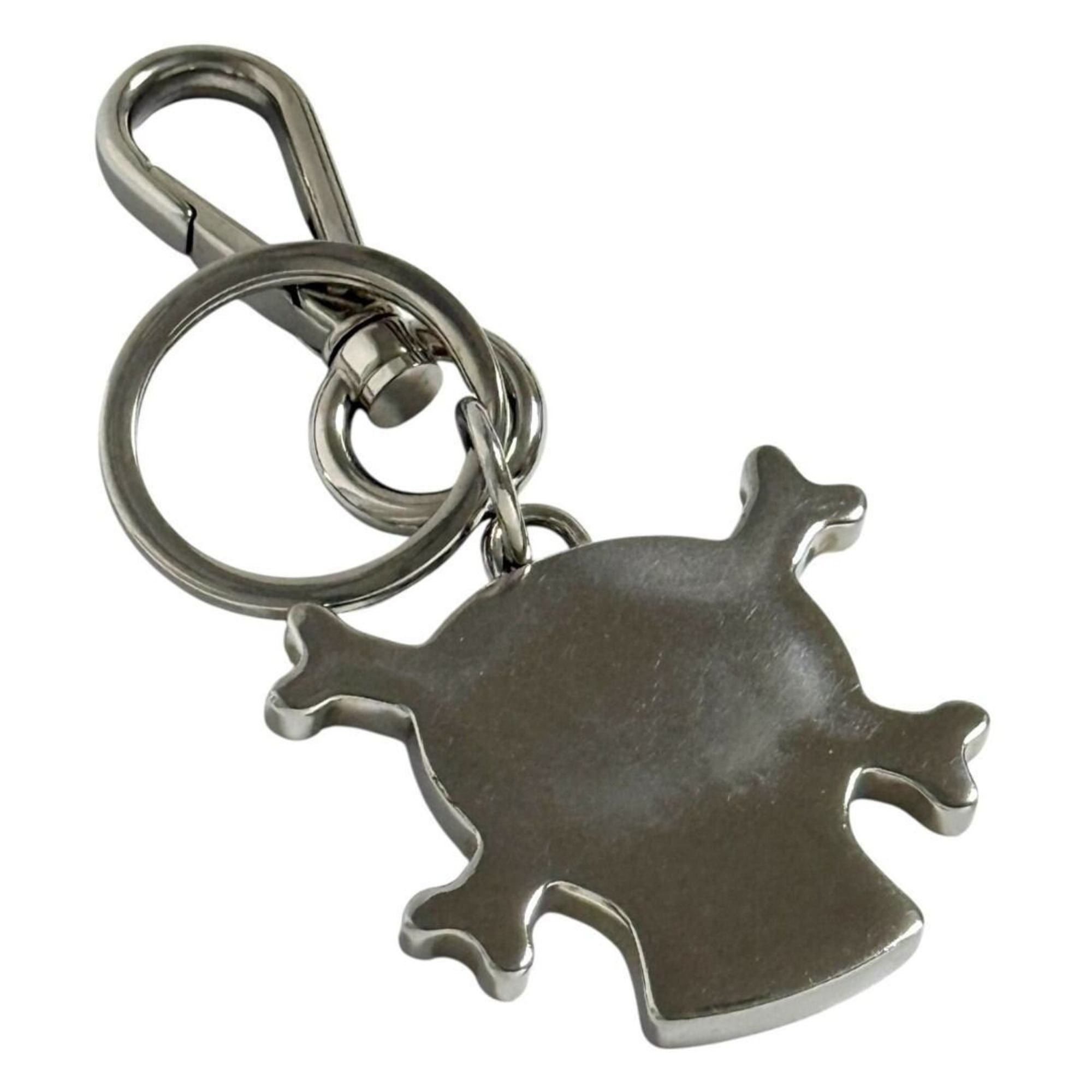 Prada Prada Men's Skull Keychain Key Ring in Black and Silver Size ONE SIZE - 2 Thumbnail