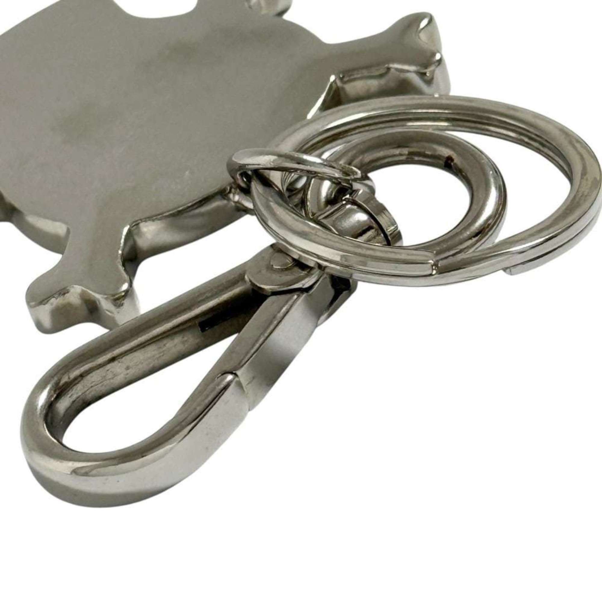 Prada Prada Men's Skull Keychain Key Ring in Black and Silver Size ONE SIZE - 7 Thumbnail