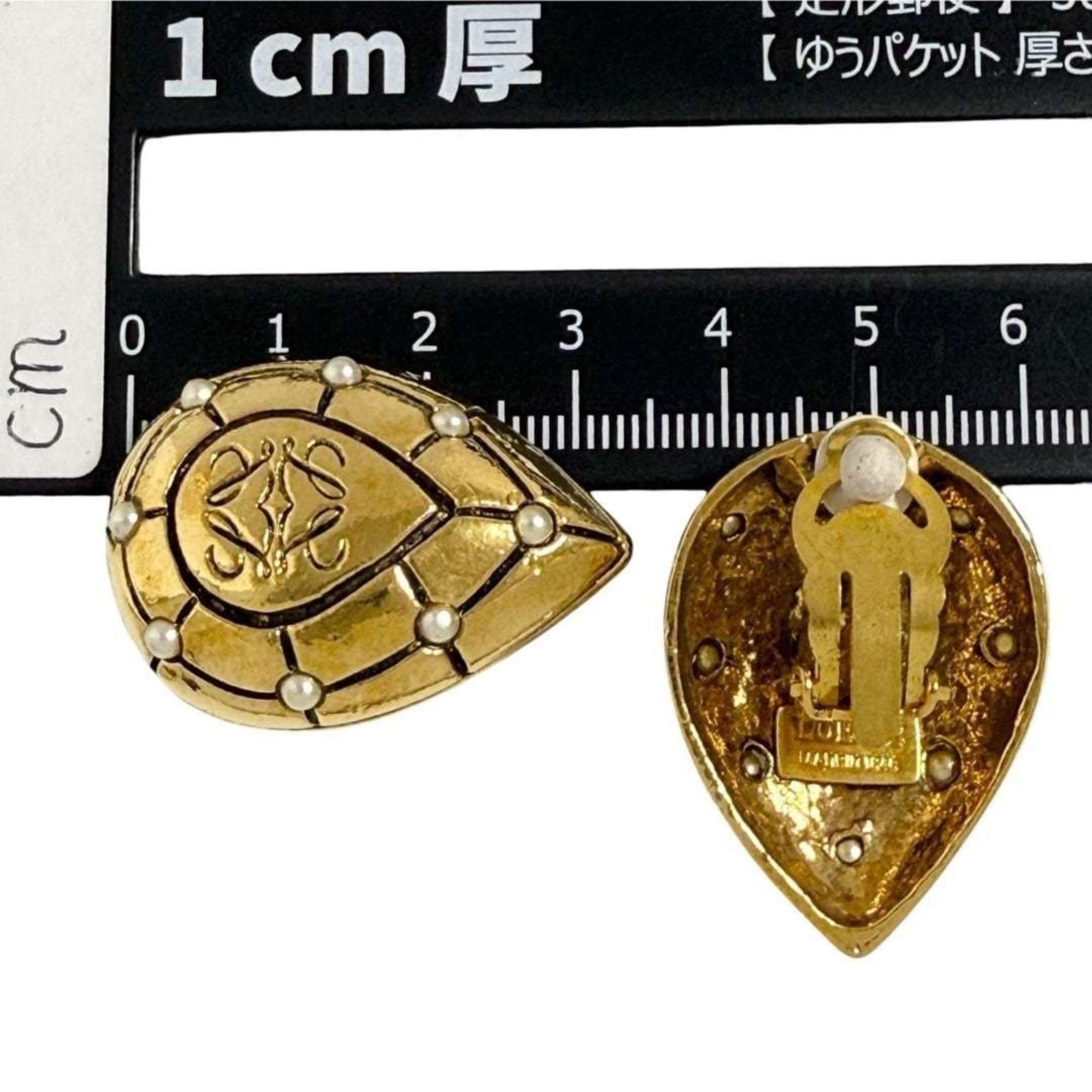 Loewe Loewe Women's Anagram Clip Earrings in Gold Size ONE SIZE - 9 Thumbnail