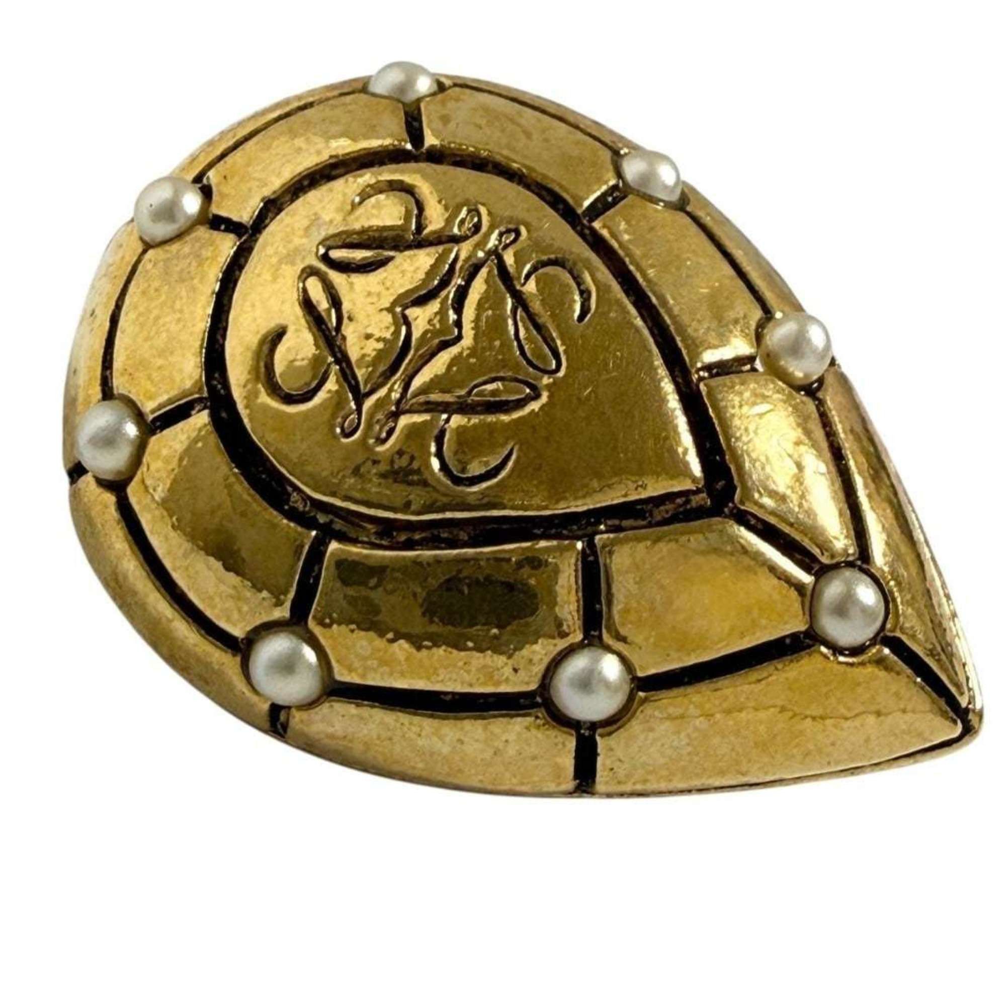 Loewe Loewe Women's Anagram Clip Earrings in Gold Size ONE SIZE - 7 Thumbnail
