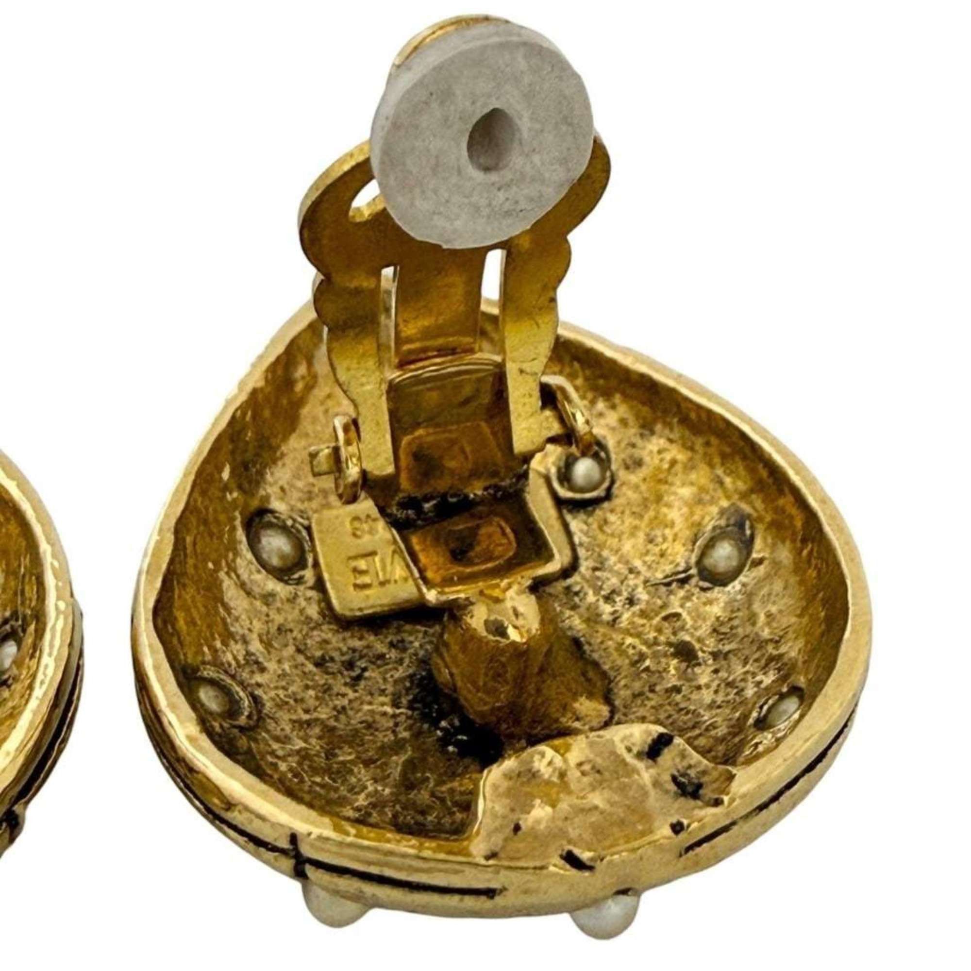 Loewe Loewe Women's Anagram Clip Earrings in Gold Size ONE SIZE - 5 Thumbnail