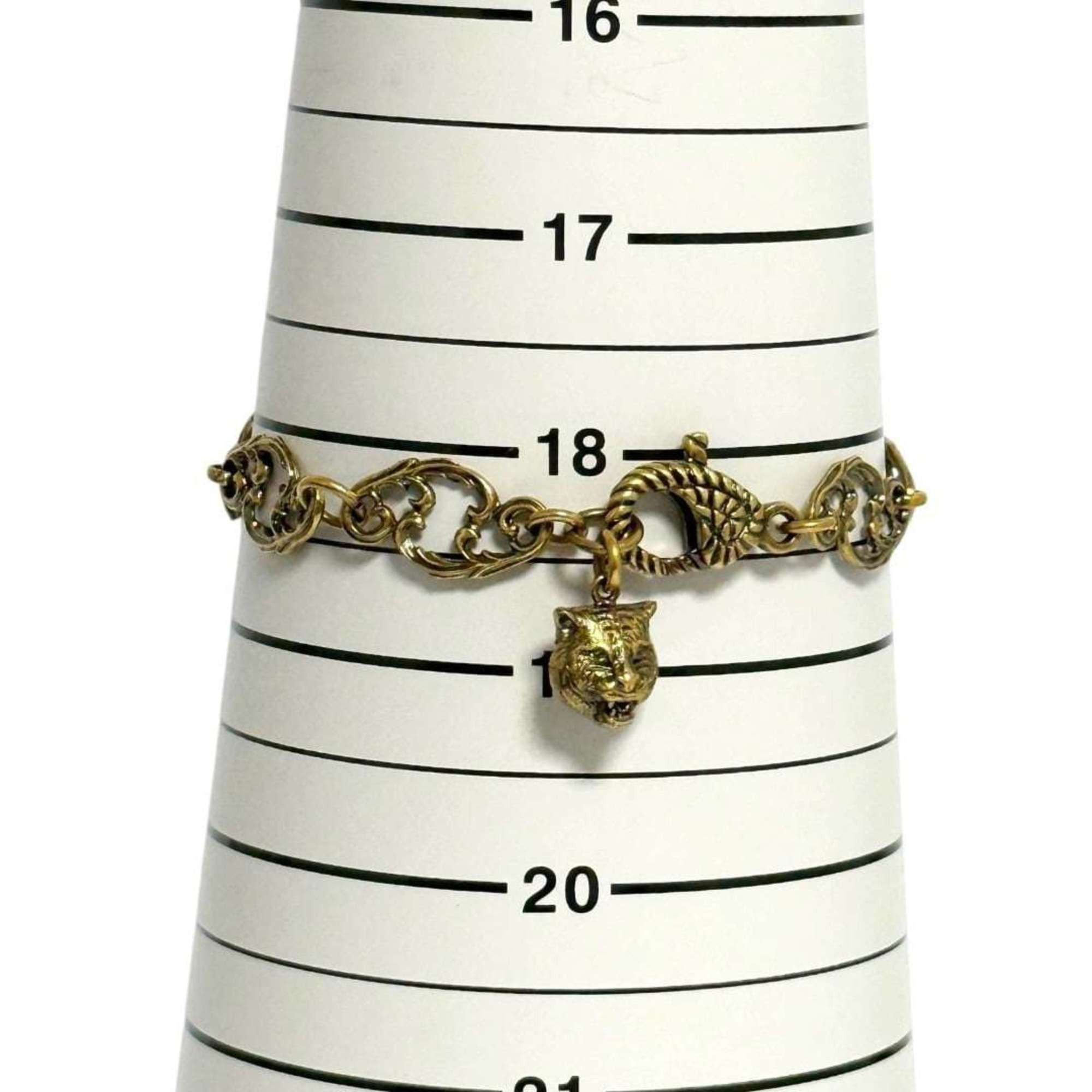 Gucci Gucci Women's Double G Beaded Bracelet in Antique Gold Size ONE SIZE - 8 Thumbnail